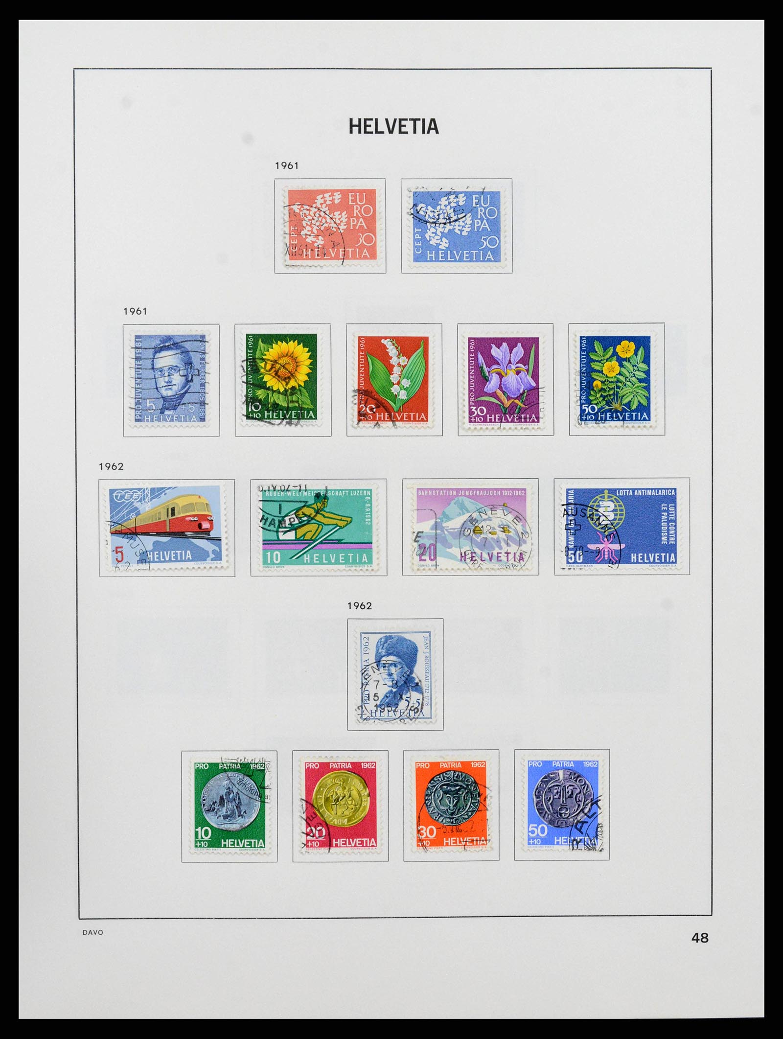 38657 0049 - Stamp collection 38657 Switzerland 1843-1998.