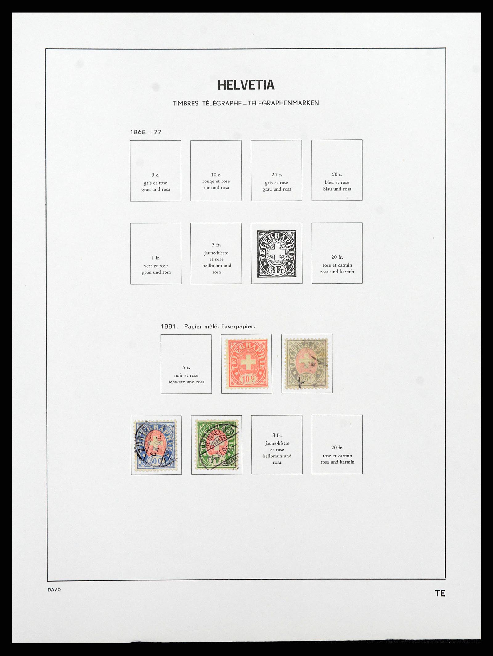 38657 0142 - Stamp collection 38657 Switzerland 1843-1998.