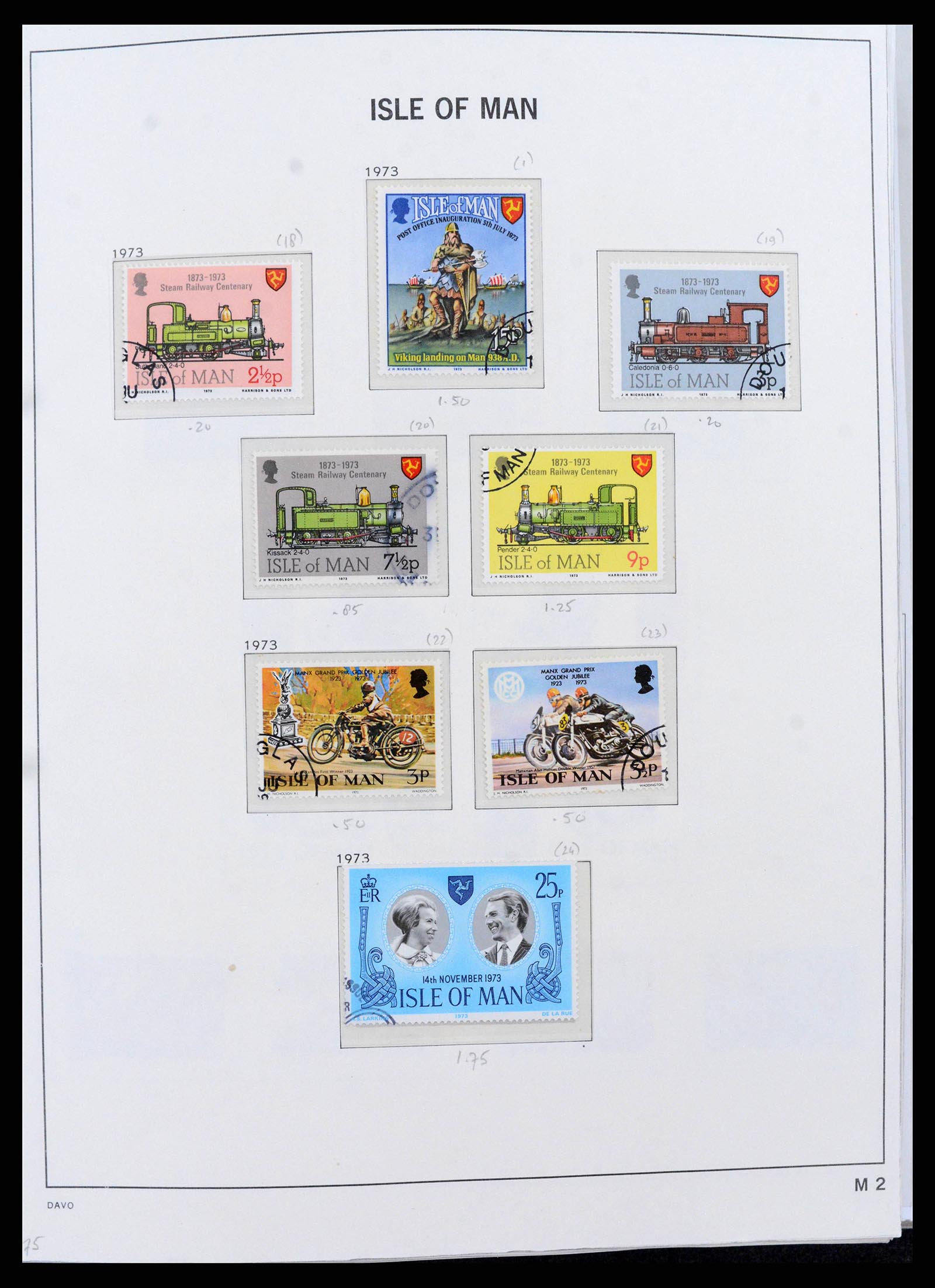 38659 0002 - Postzegelverzameling 38659 Isle of Man 1973-2005.