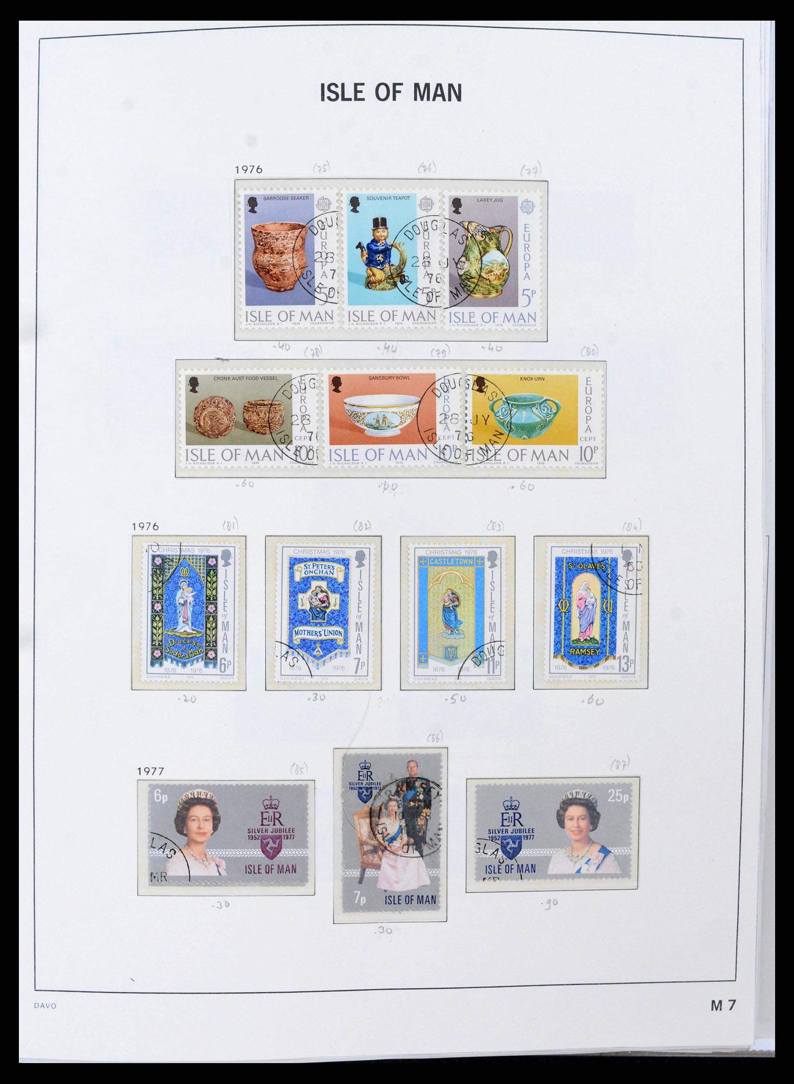 38659 0009 - Postzegelverzameling 38659 Isle of Man 1973-2005.