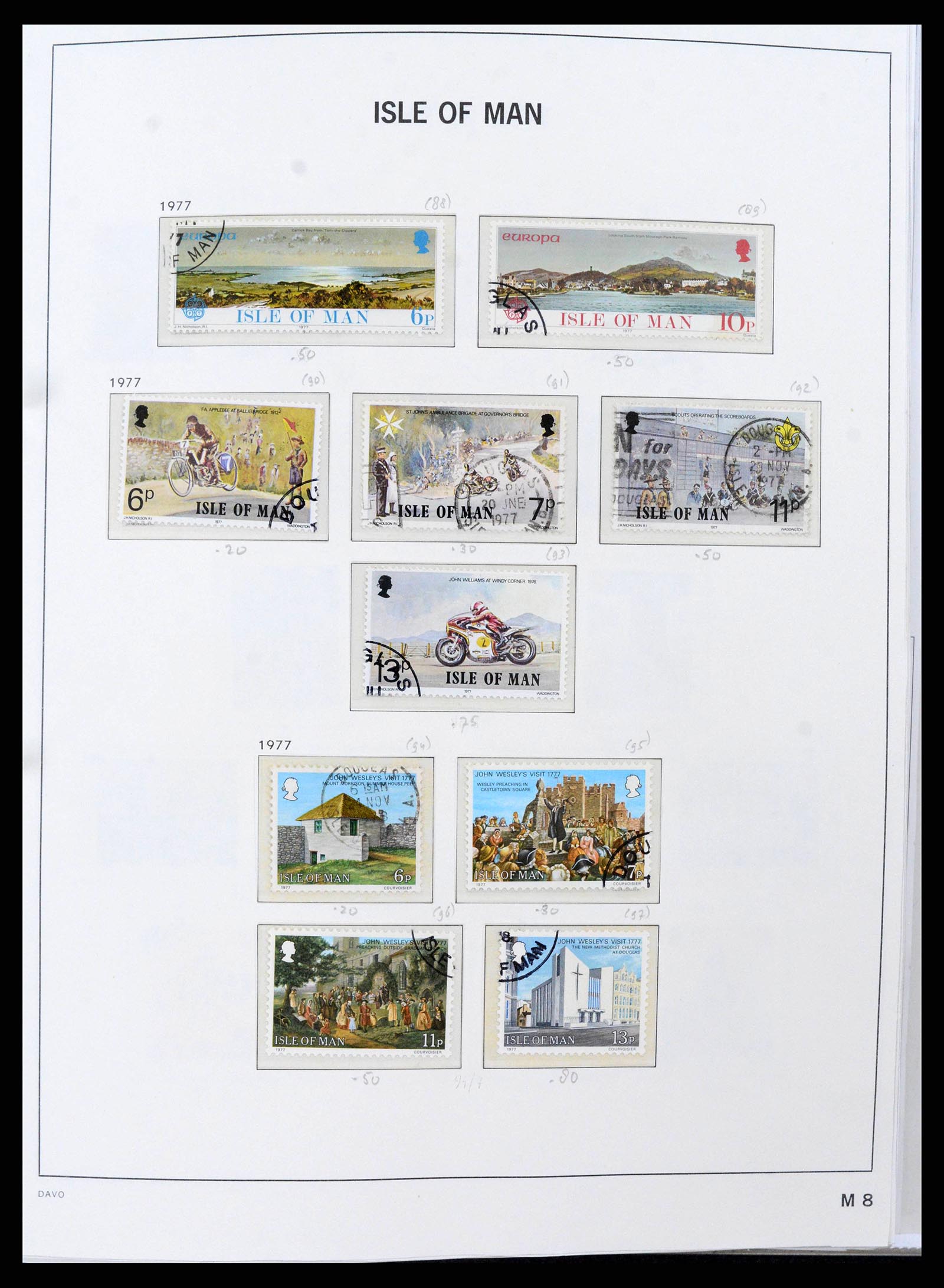 38659 0010 - Postzegelverzameling 38659 Isle of Man 1973-2005.