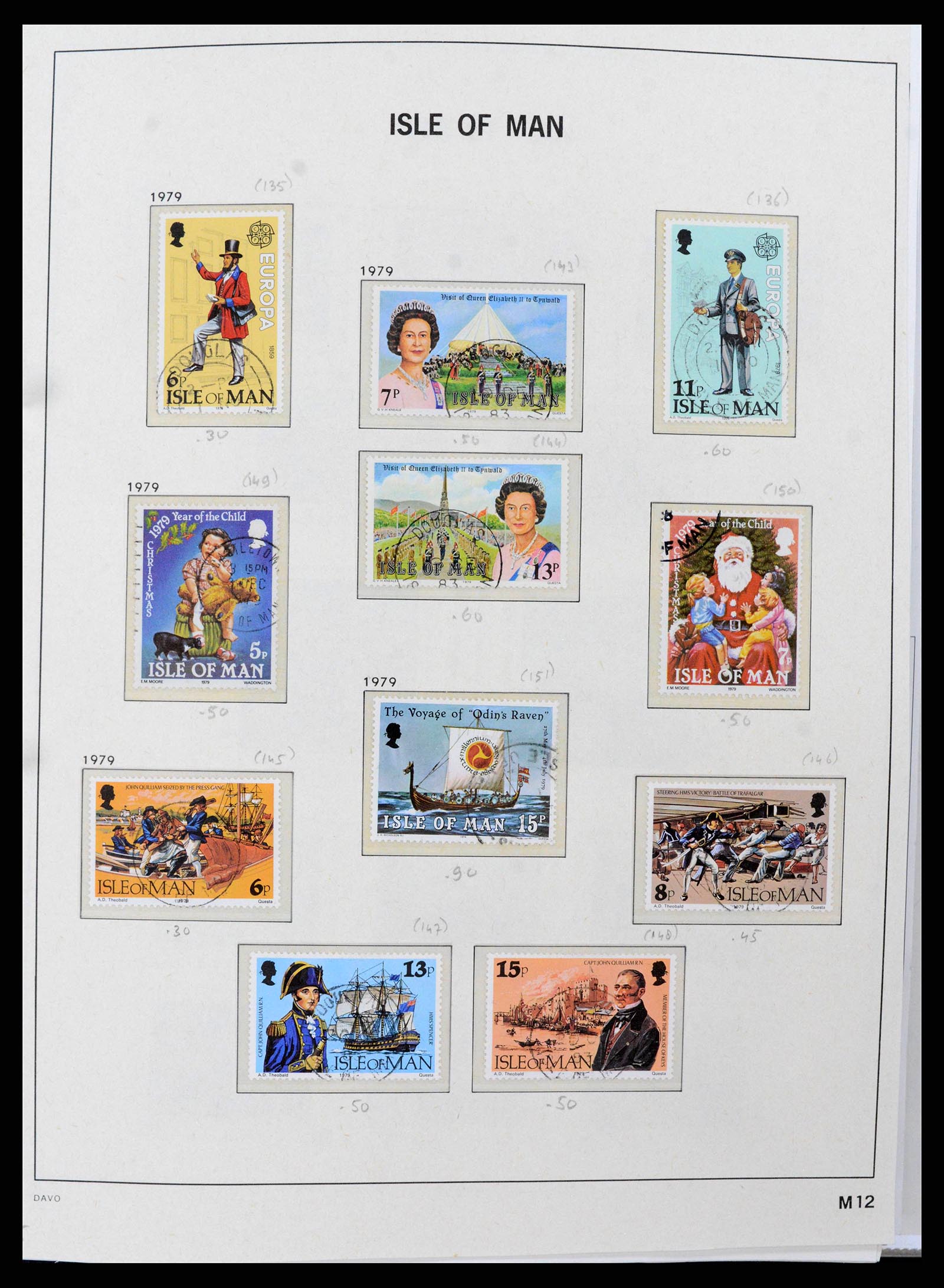38659 0015 - Postzegelverzameling 38659 Isle of Man 1973-2005.