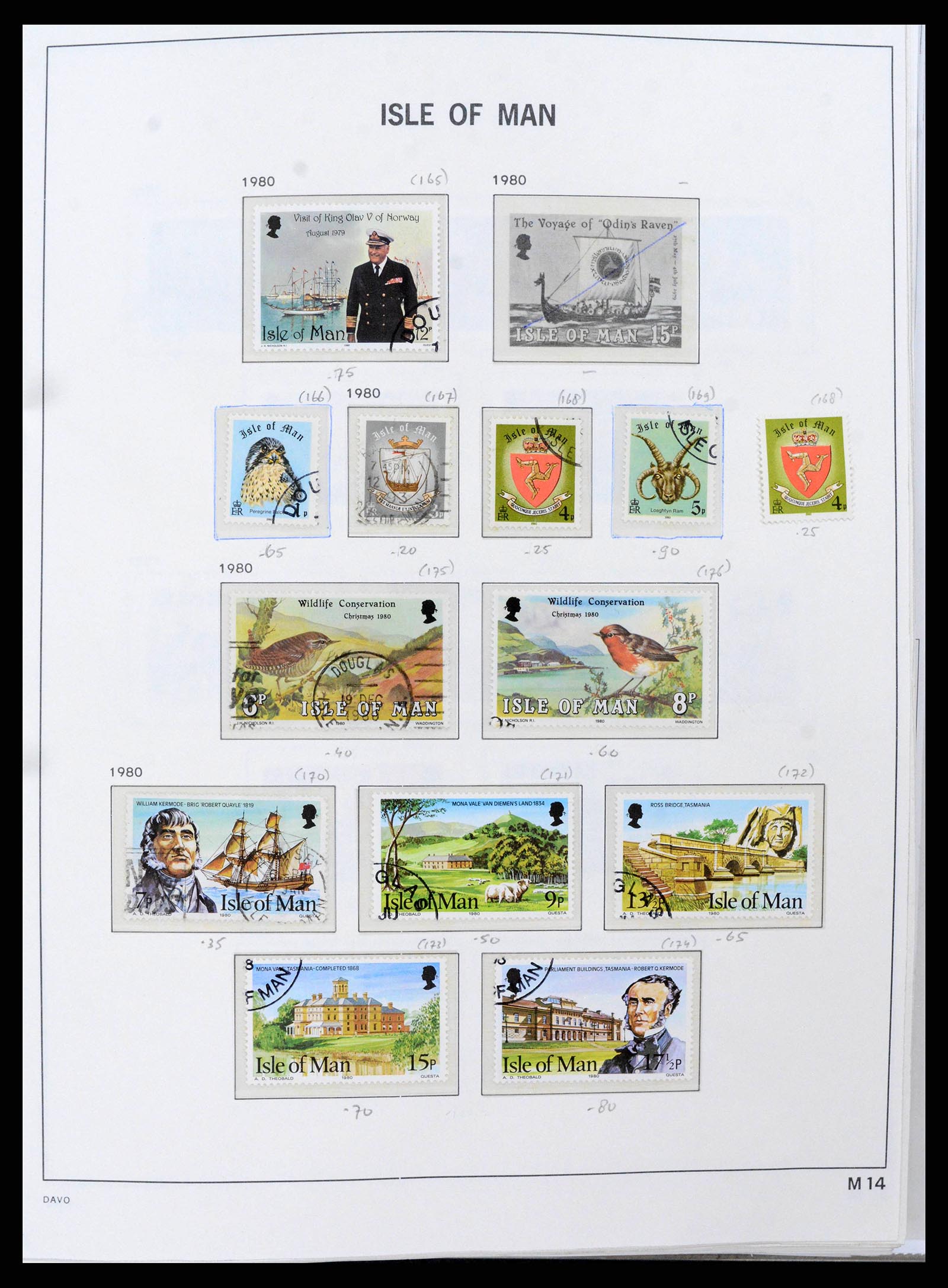 38659 0017 - Postzegelverzameling 38659 Isle of Man 1973-2005.