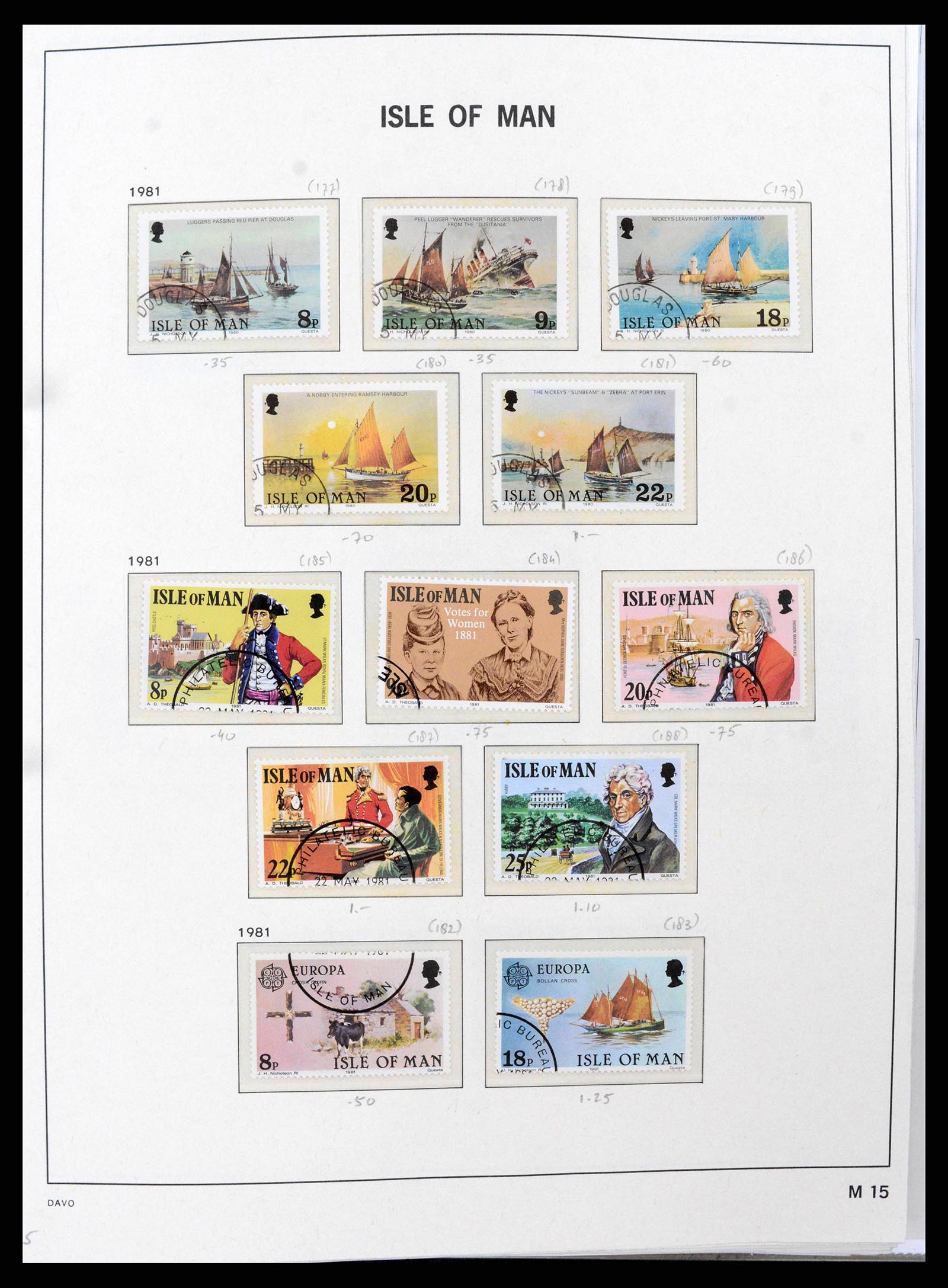 38659 0018 - Postzegelverzameling 38659 Isle of Man 1973-2005.