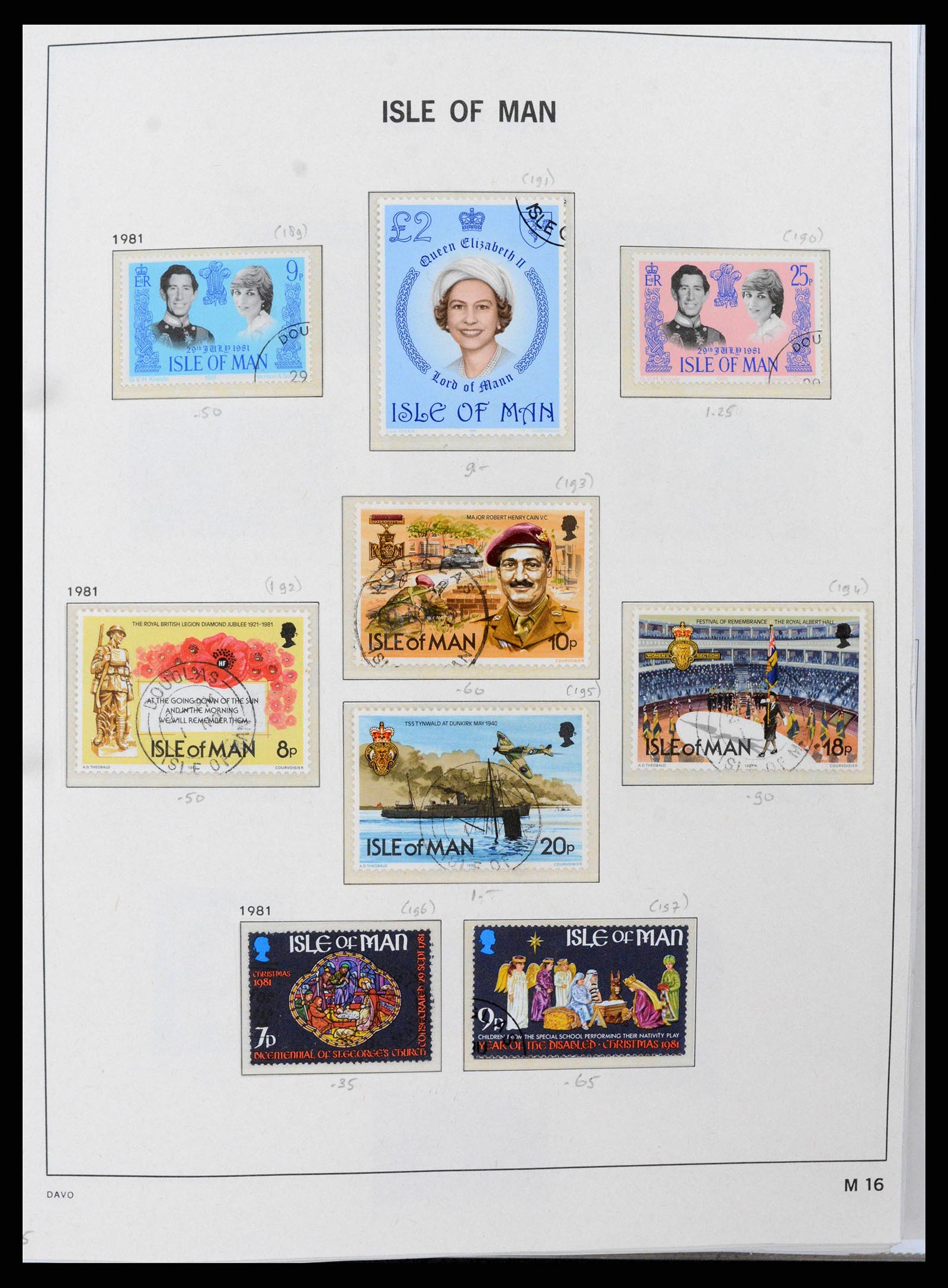 38659 0019 - Postzegelverzameling 38659 Isle of Man 1973-2005.