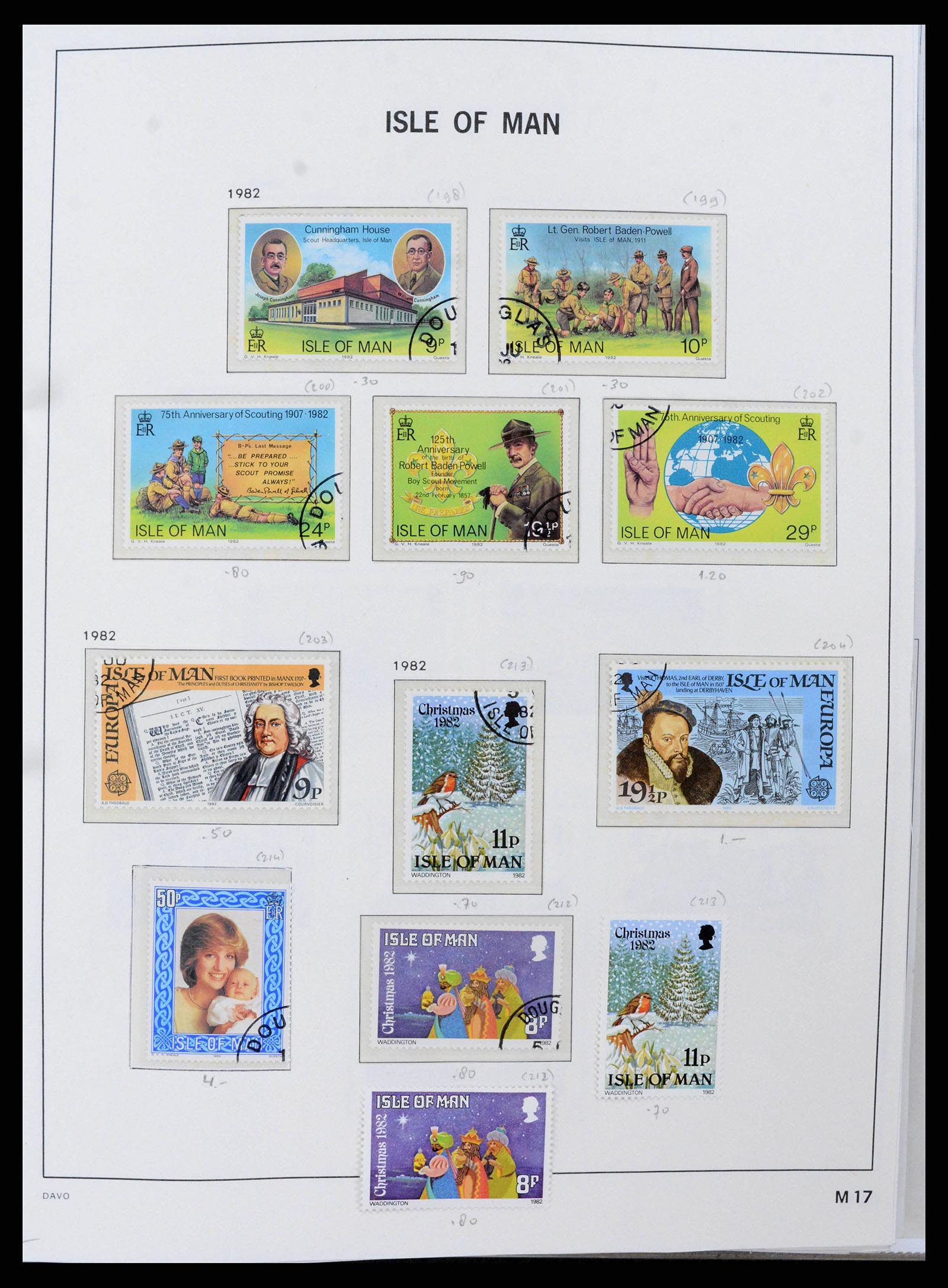 38659 0020 - Postzegelverzameling 38659 Isle of Man 1973-2005.