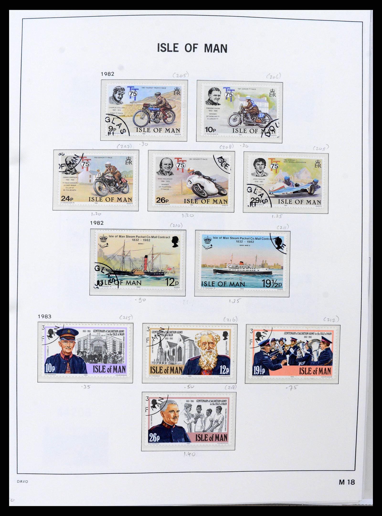 38659 0021 - Postzegelverzameling 38659 Isle of Man 1973-2005.