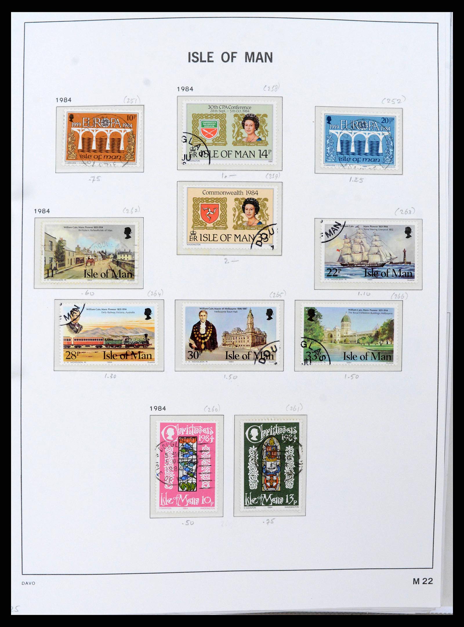 38659 0025 - Postzegelverzameling 38659 Isle of Man 1973-2005.