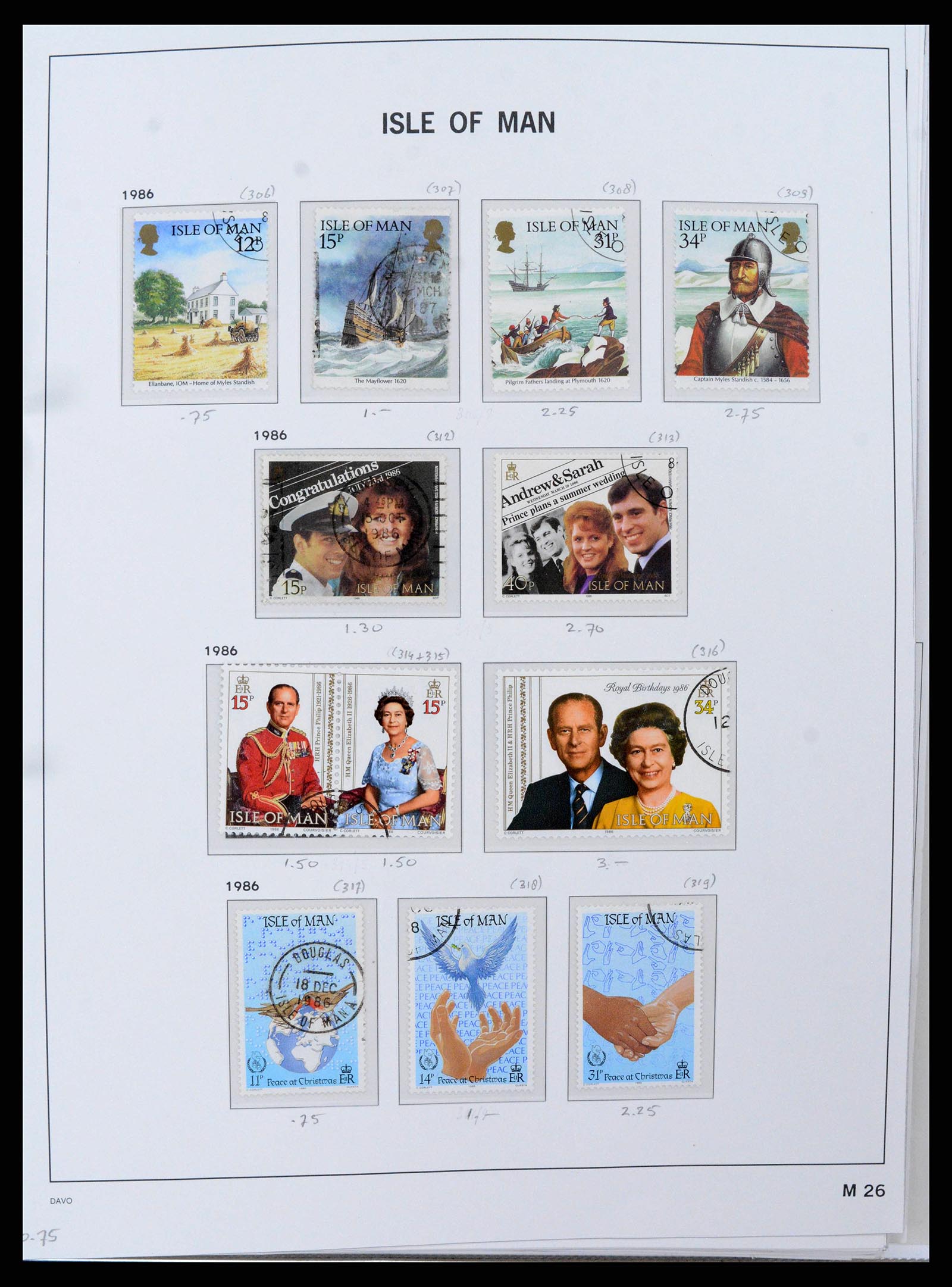 38659 0029 - Postzegelverzameling 38659 Isle of Man 1973-2005.