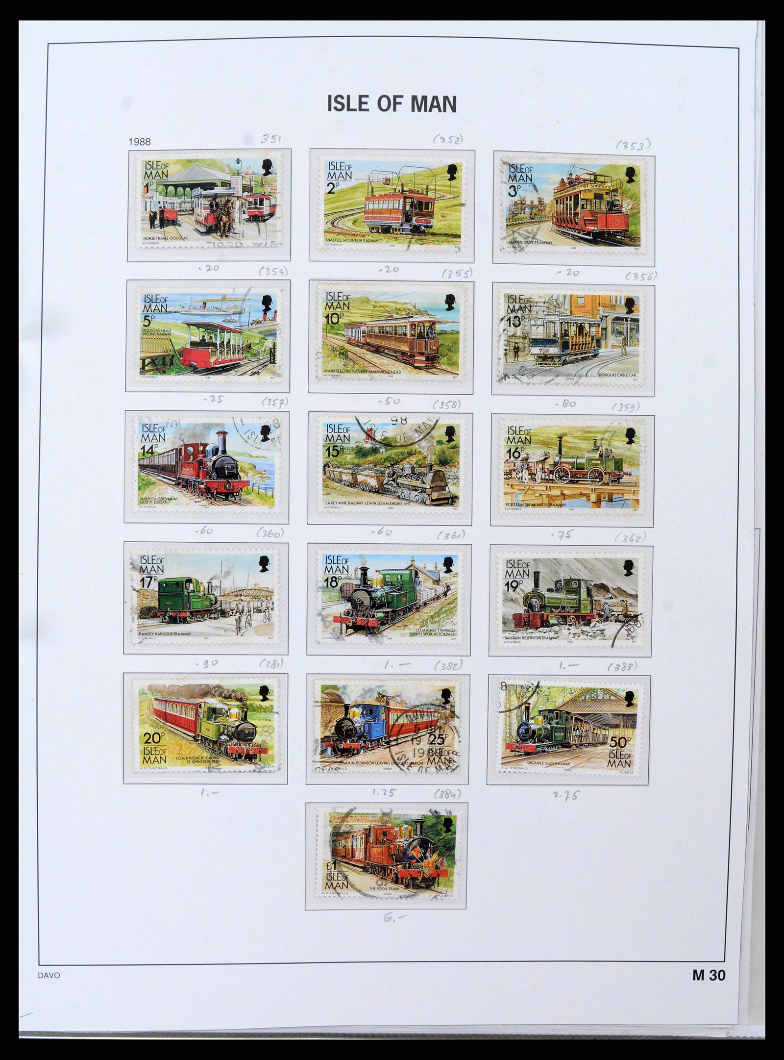 38659 0034 - Postzegelverzameling 38659 Isle of Man 1973-2005.