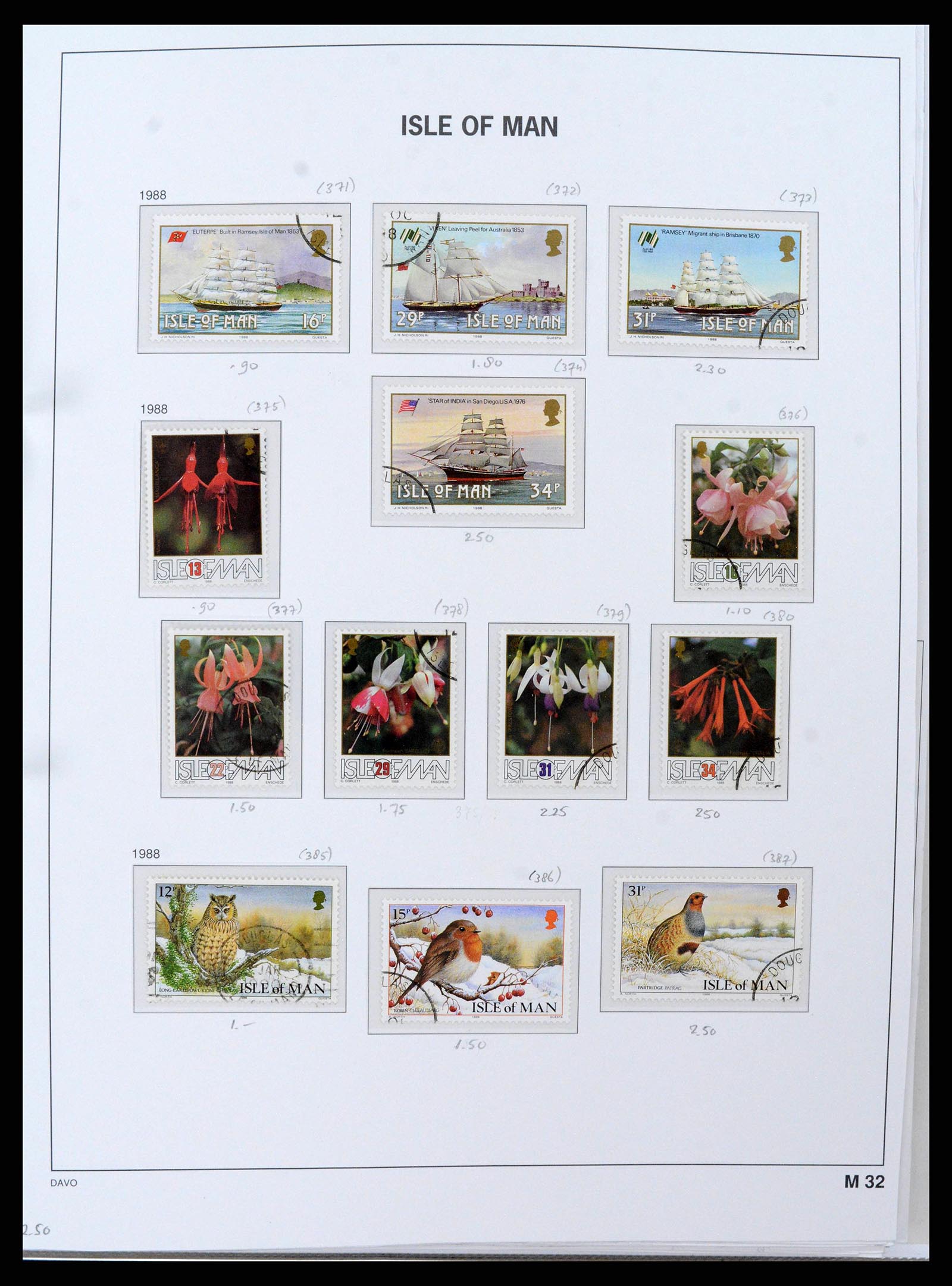 38659 0036 - Postzegelverzameling 38659 Isle of Man 1973-2005.