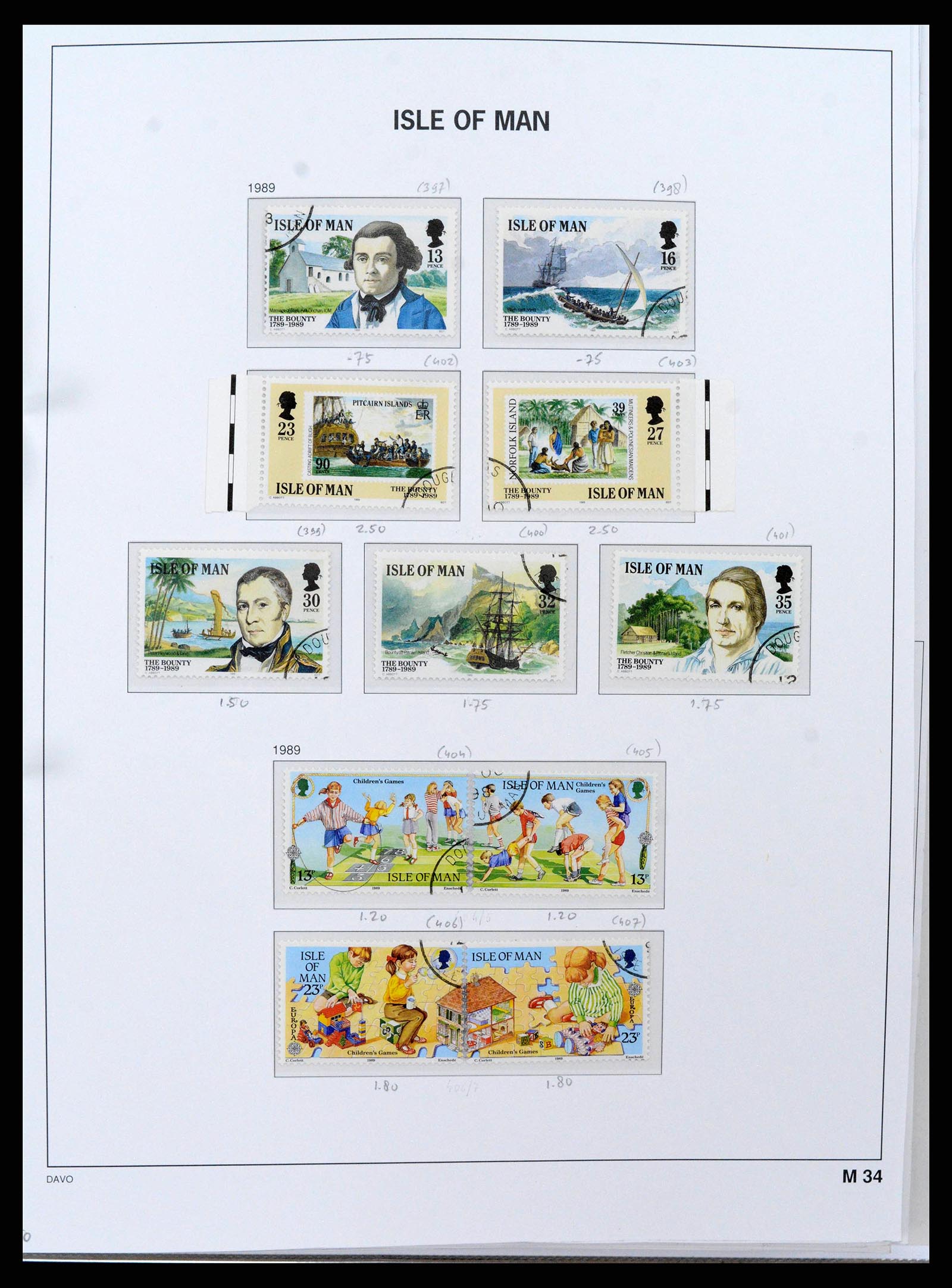 38659 0038 - Postzegelverzameling 38659 Isle of Man 1973-2005.