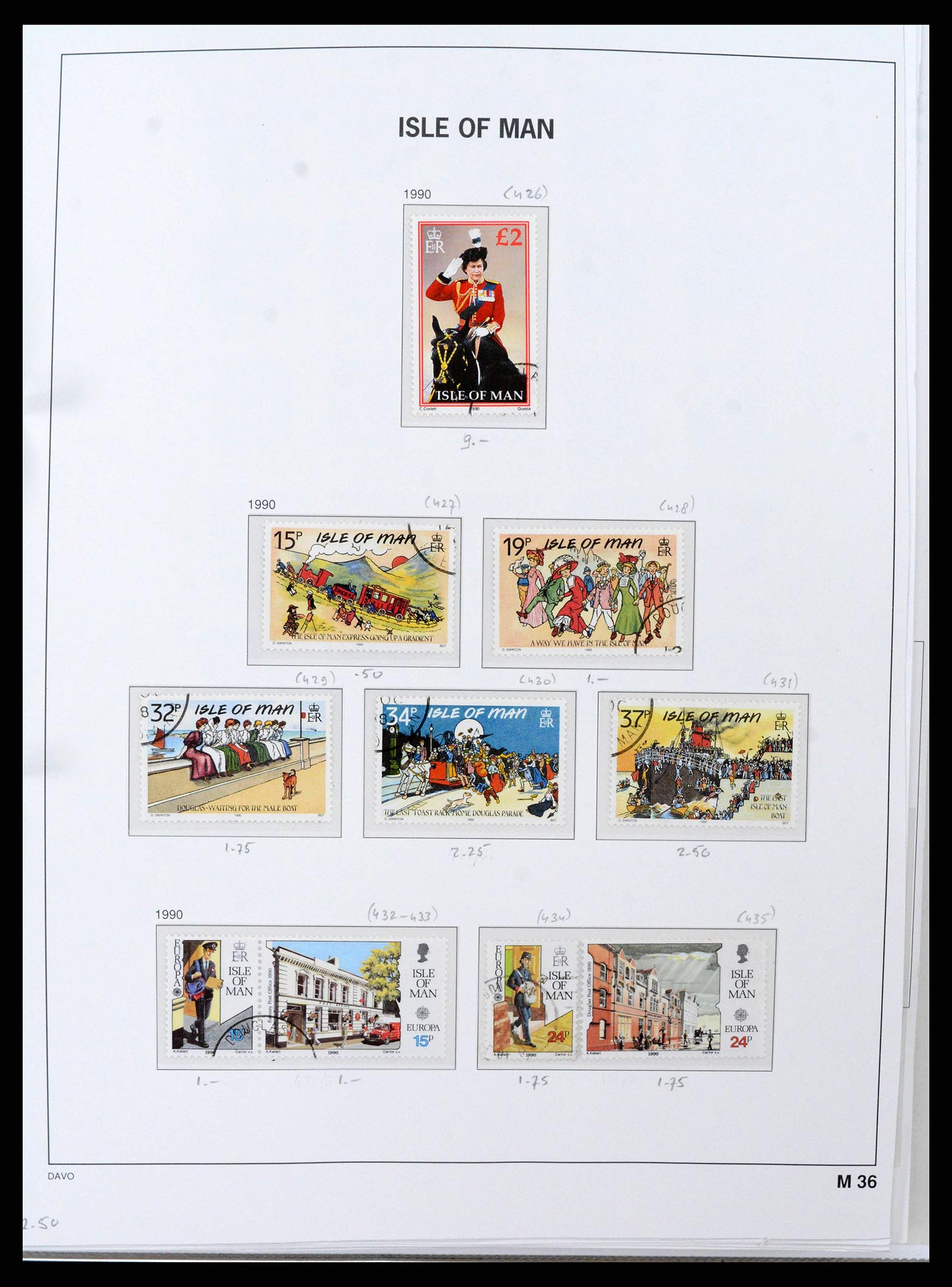 38659 0041 - Postzegelverzameling 38659 Isle of Man 1973-2005.