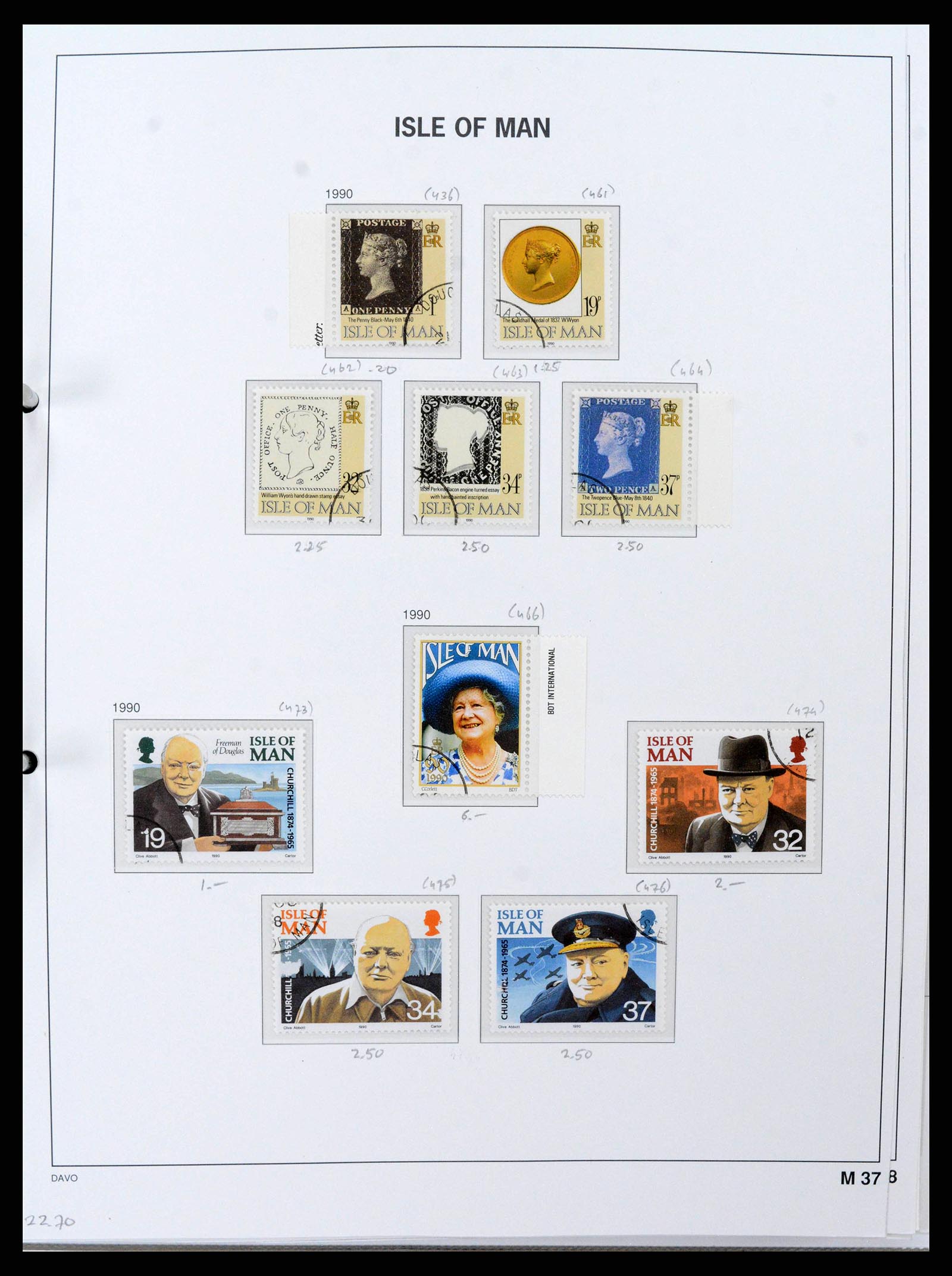 38659 0043 - Postzegelverzameling 38659 Isle of Man 1973-2005.