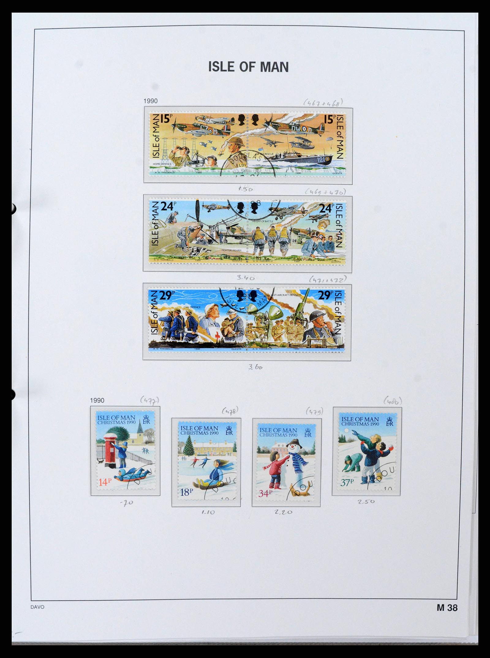 38659 0044 - Postzegelverzameling 38659 Isle of Man 1973-2005.