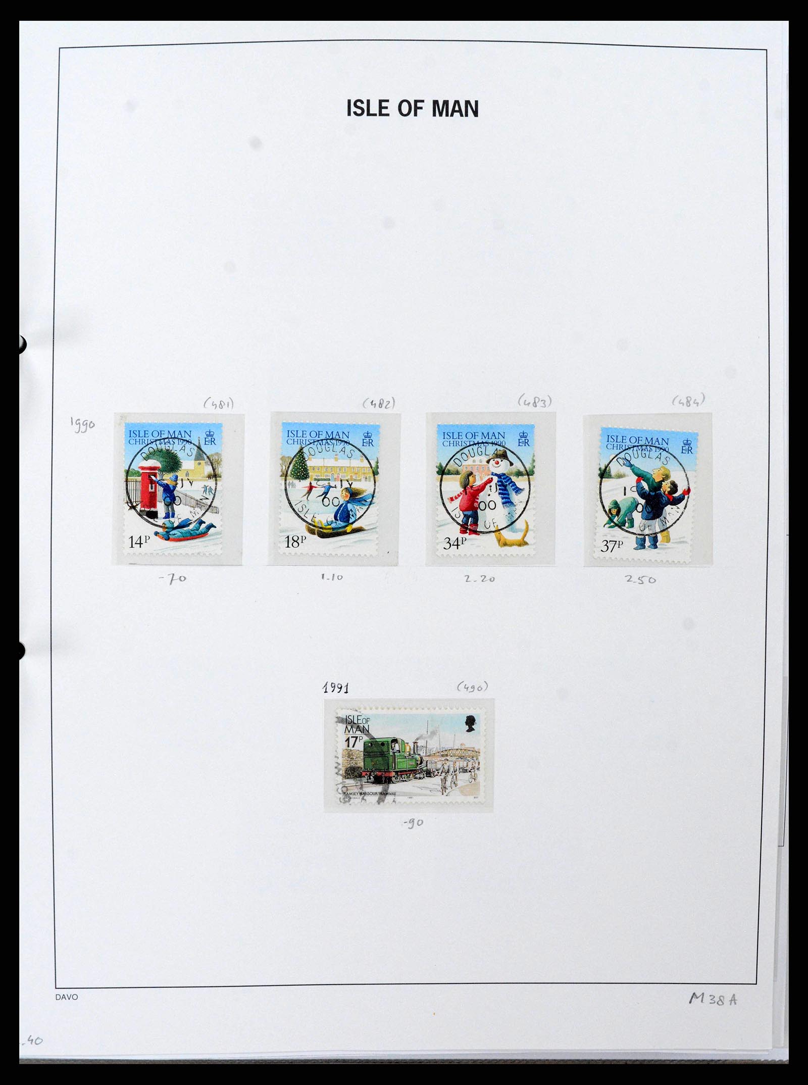 38659 0045 - Postzegelverzameling 38659 Isle of Man 1973-2005.