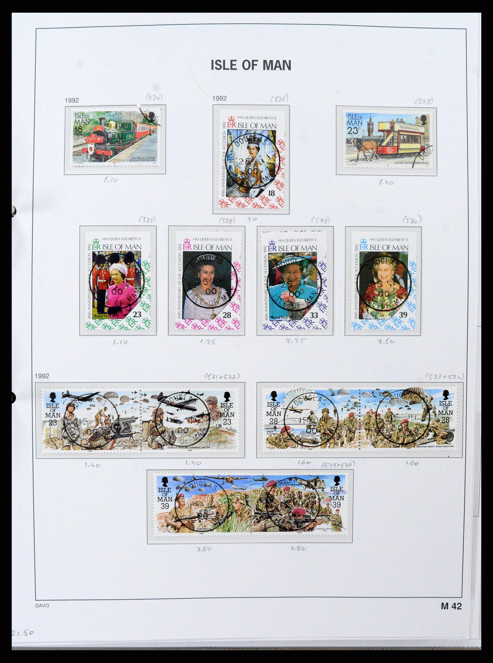 38659 0049 - Postzegelverzameling 38659 Isle of Man 1973-2005.