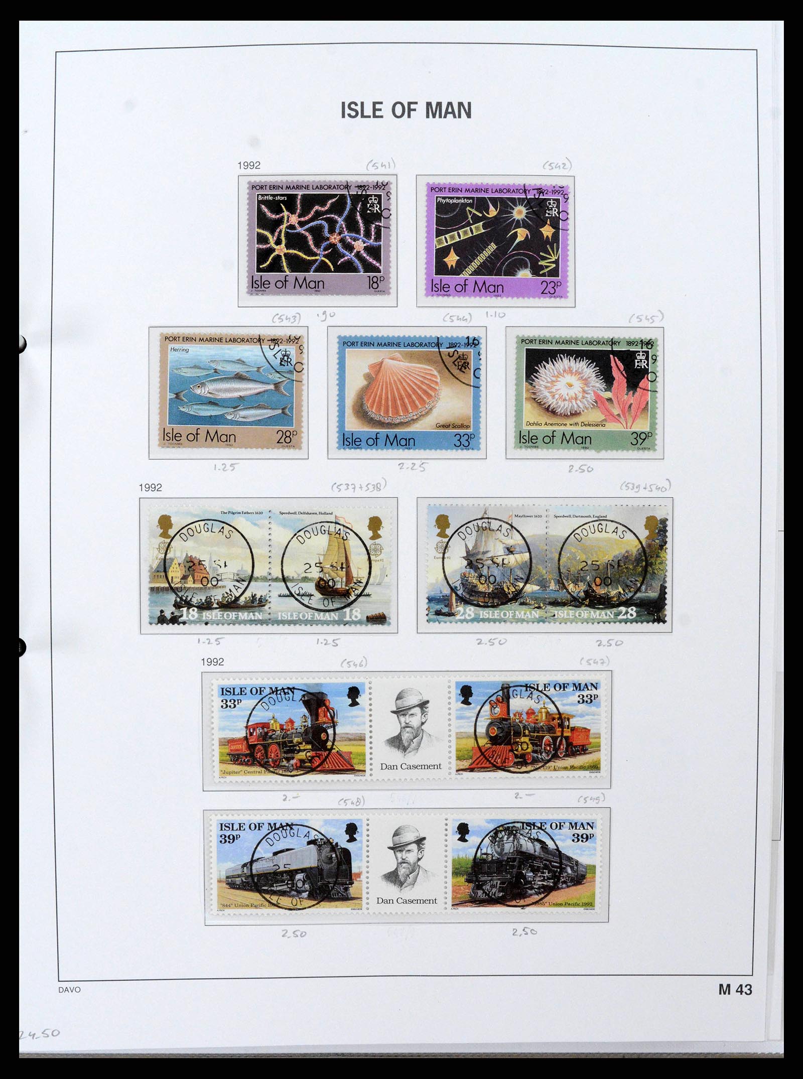 38659 0050 - Postzegelverzameling 38659 Isle of Man 1973-2005.
