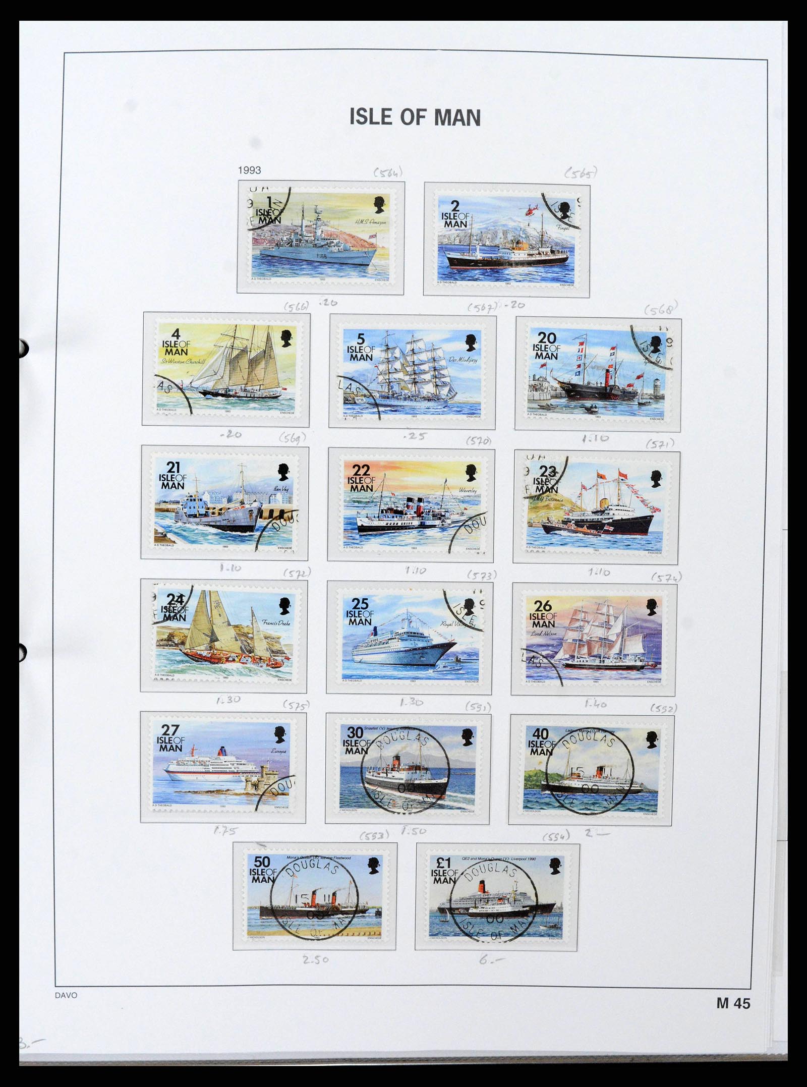 38659 0053 - Postzegelverzameling 38659 Isle of Man 1973-2005.