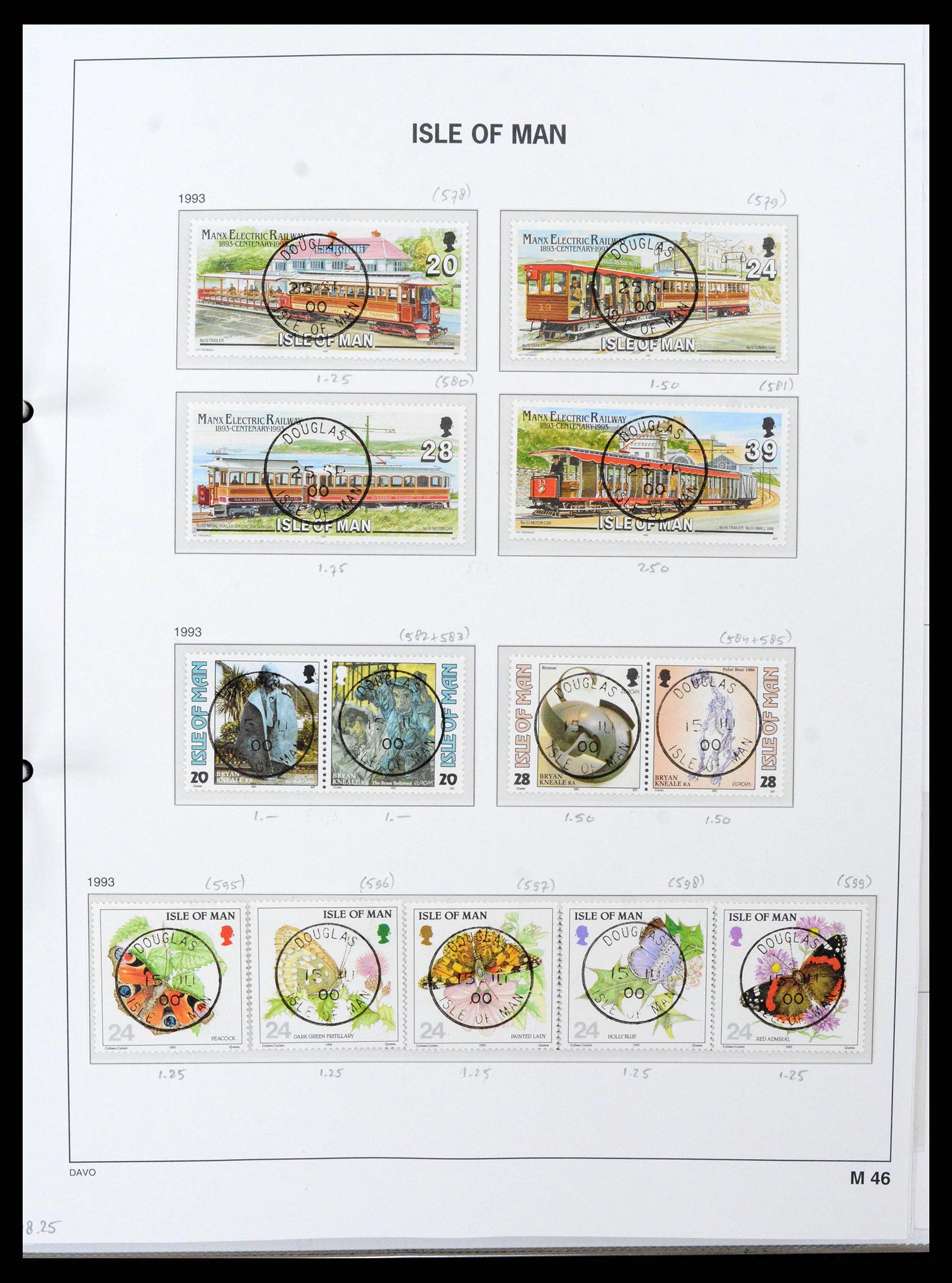 38659 0054 - Postzegelverzameling 38659 Isle of Man 1973-2005.