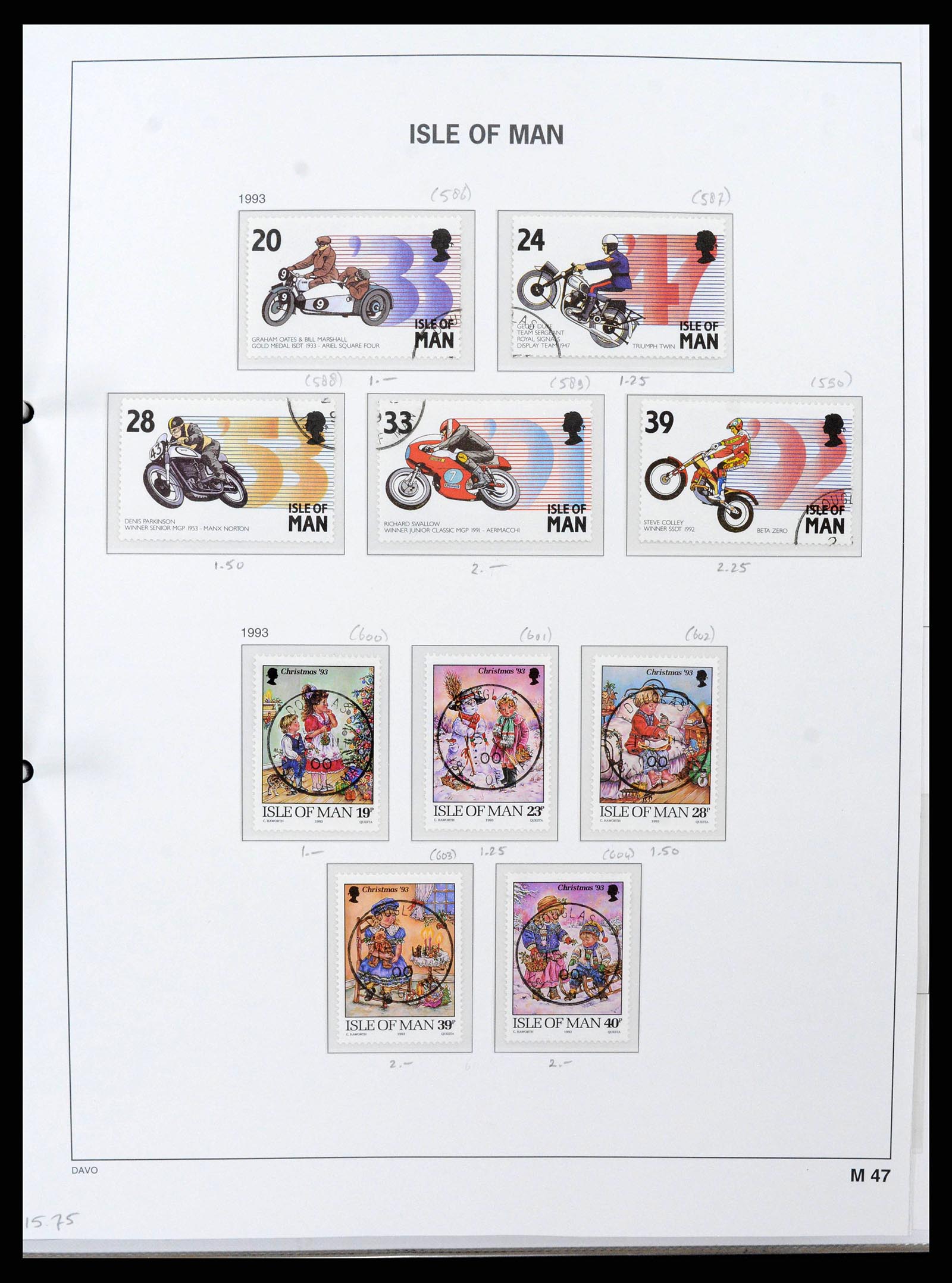 38659 0055 - Postzegelverzameling 38659 Isle of Man 1973-2005.