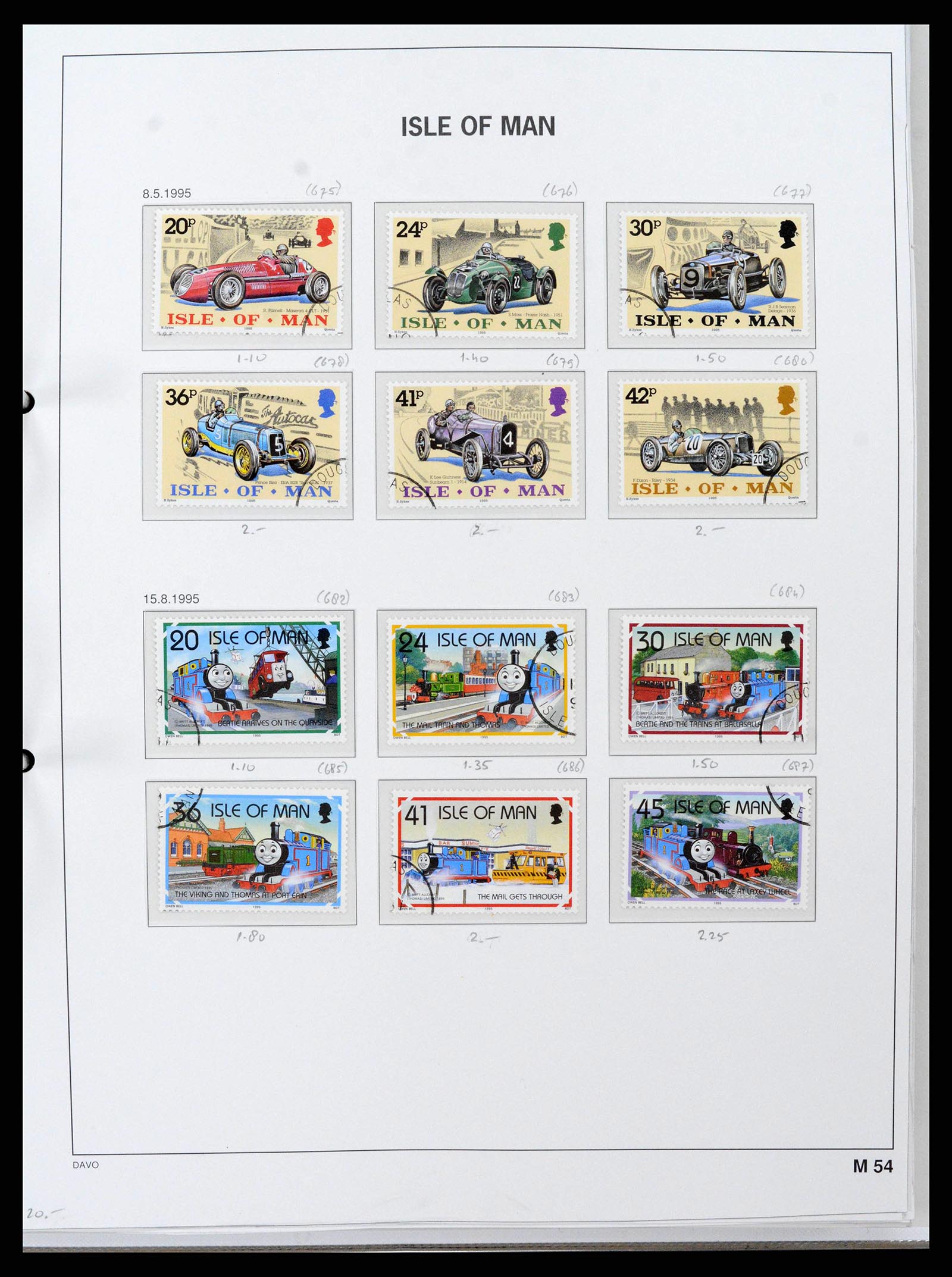 38659 0063 - Postzegelverzameling 38659 Isle of Man 1973-2005.