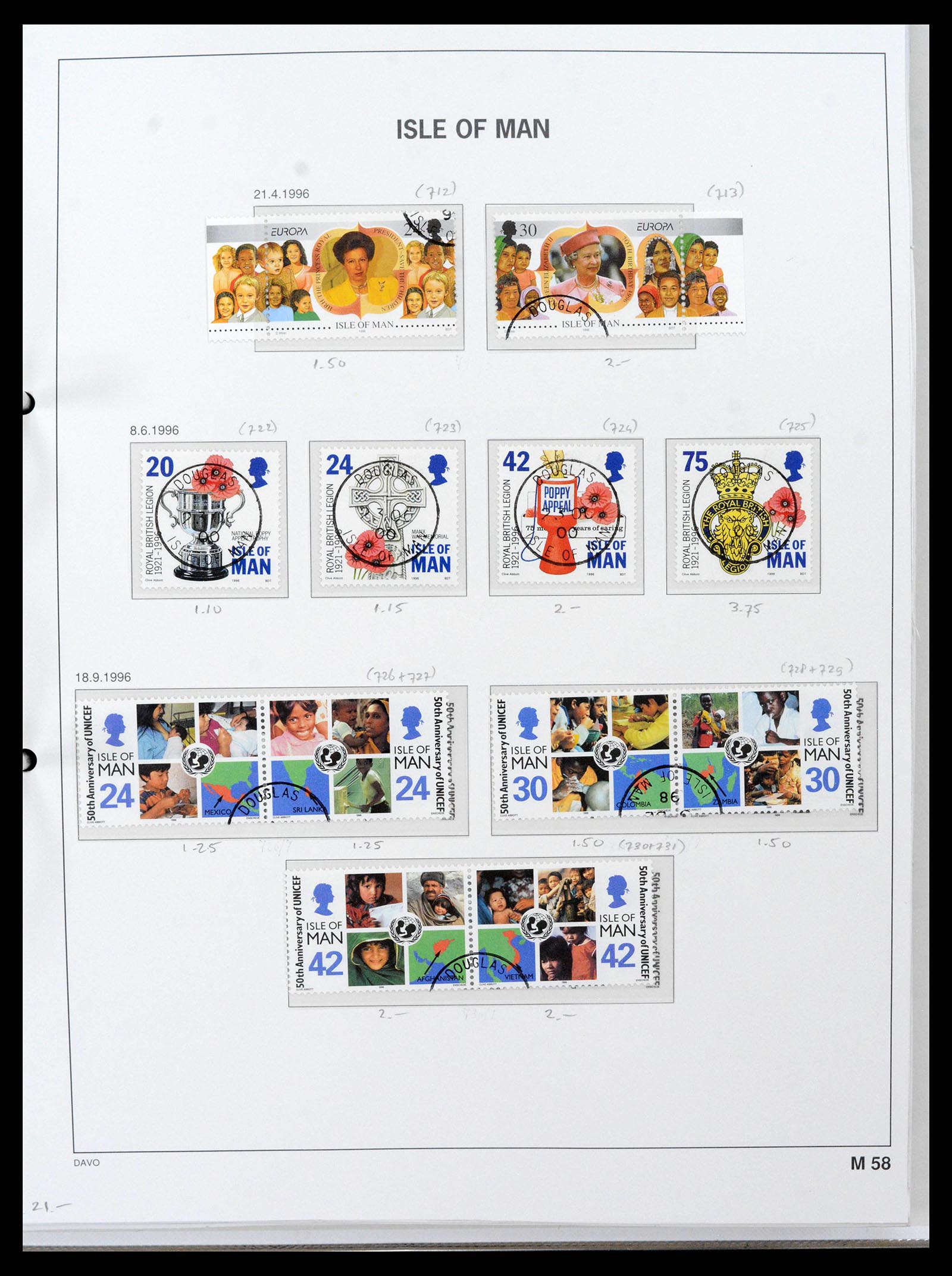 38659 0067 - Postzegelverzameling 38659 Isle of Man 1973-2005.