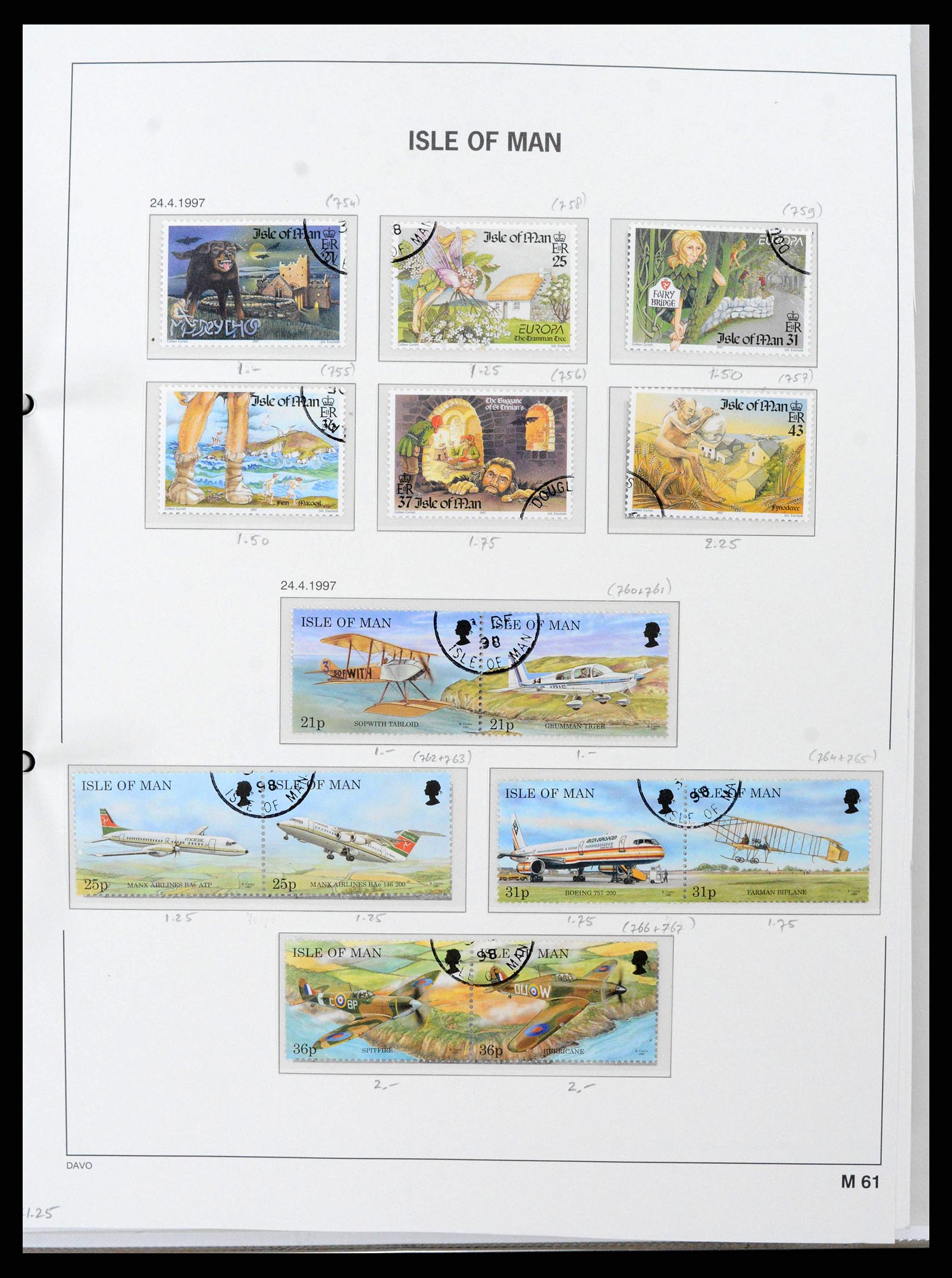 38659 0070 - Postzegelverzameling 38659 Isle of Man 1973-2005.