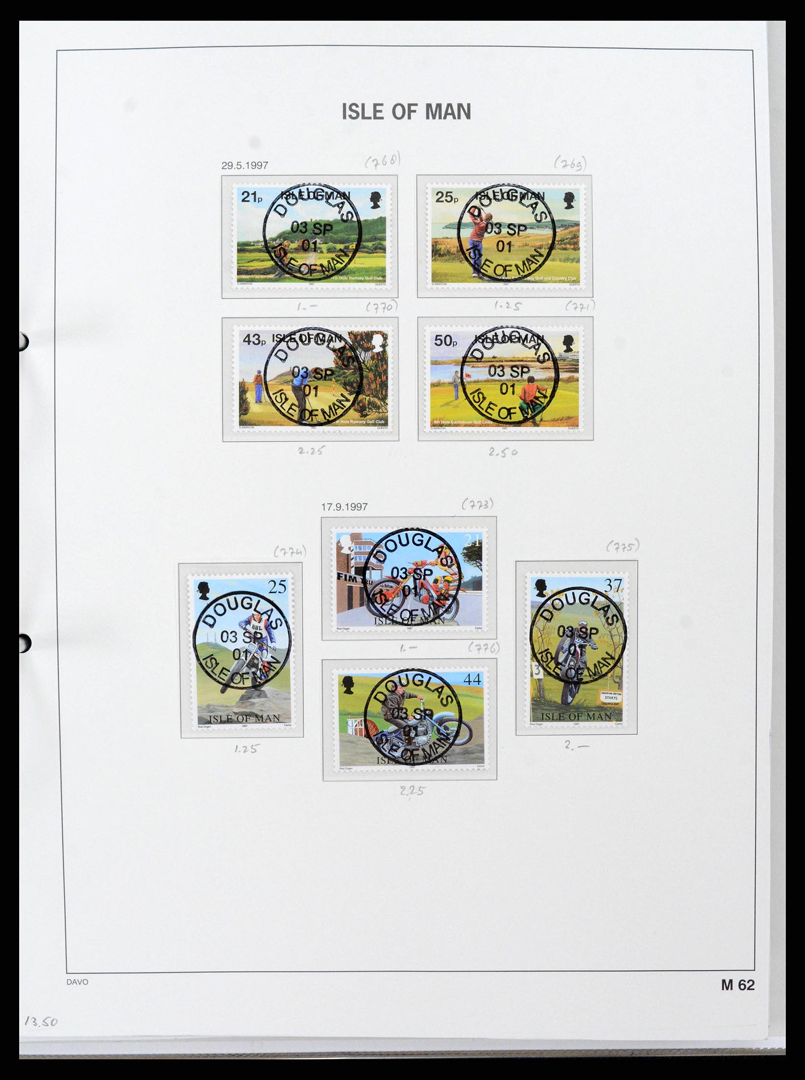 38659 0071 - Postzegelverzameling 38659 Isle of Man 1973-2005.