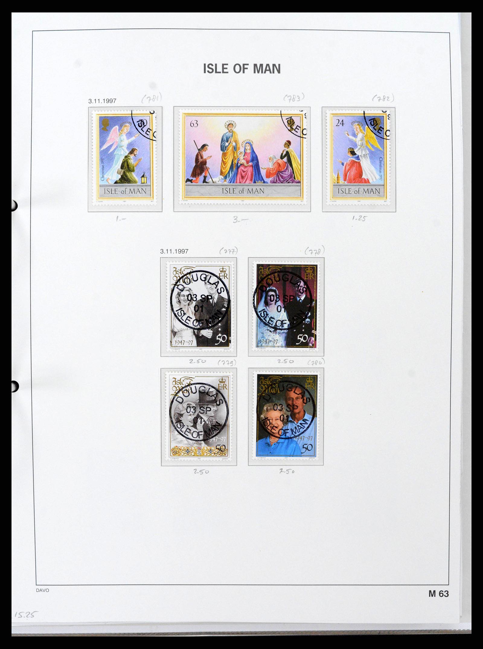 38659 0072 - Postzegelverzameling 38659 Isle of Man 1973-2005.