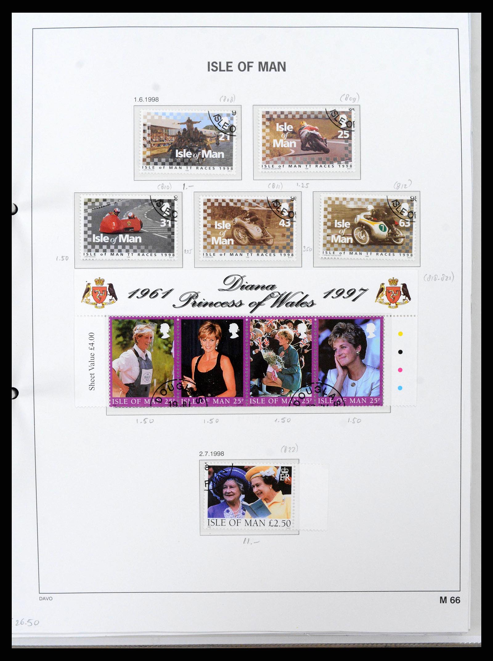 38659 0075 - Postzegelverzameling 38659 Isle of Man 1973-2005.