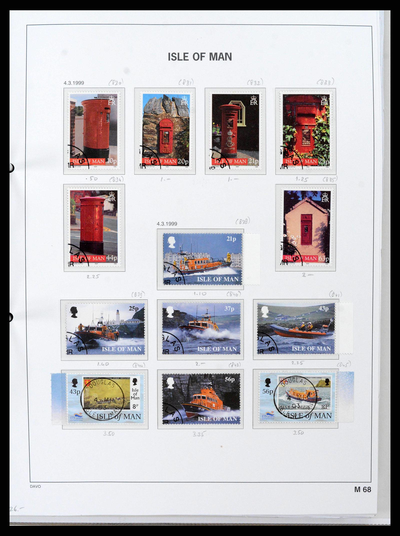 38659 0077 - Postzegelverzameling 38659 Isle of Man 1973-2005.