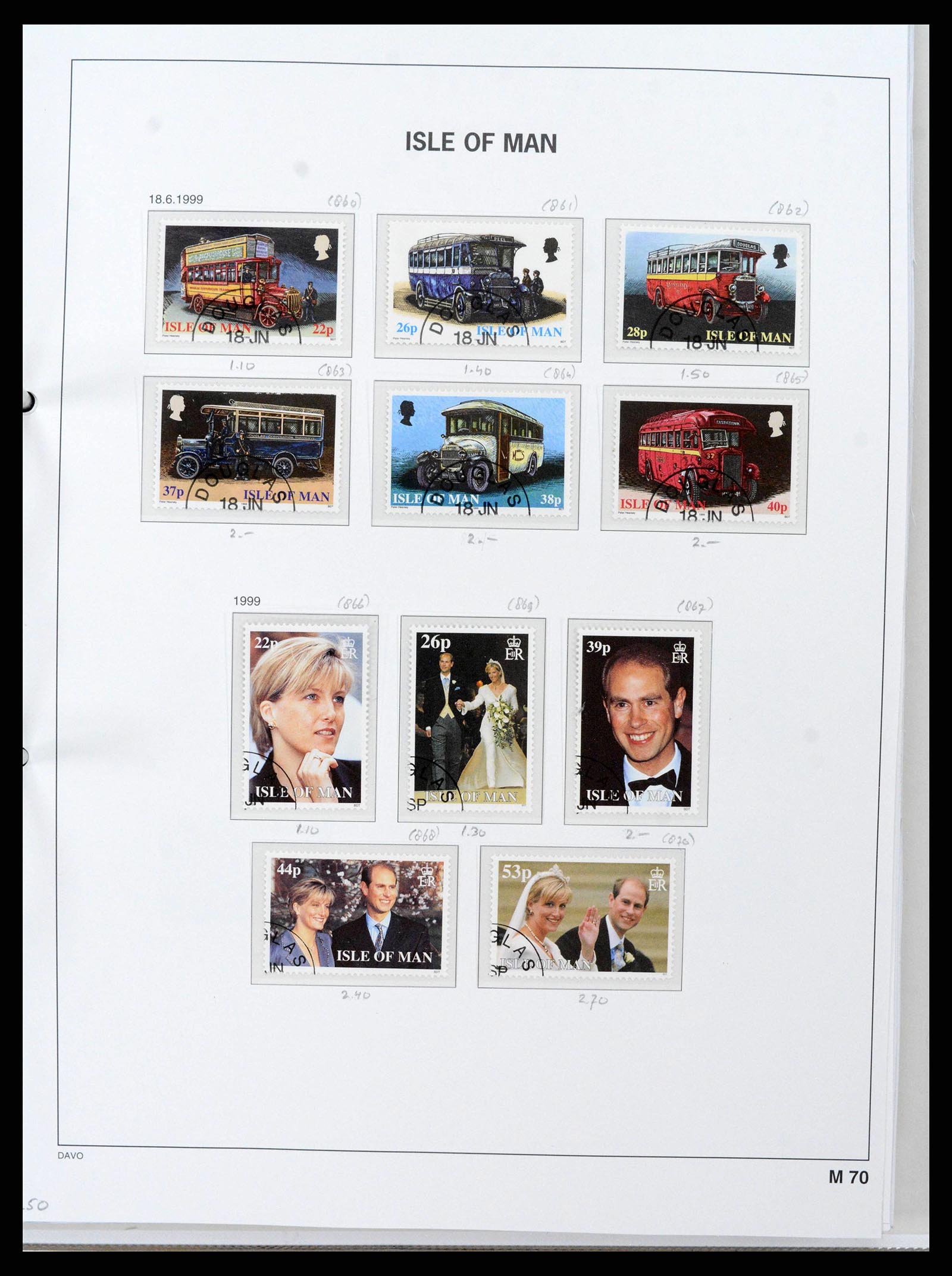 38659 0080 - Postzegelverzameling 38659 Isle of Man 1973-2005.