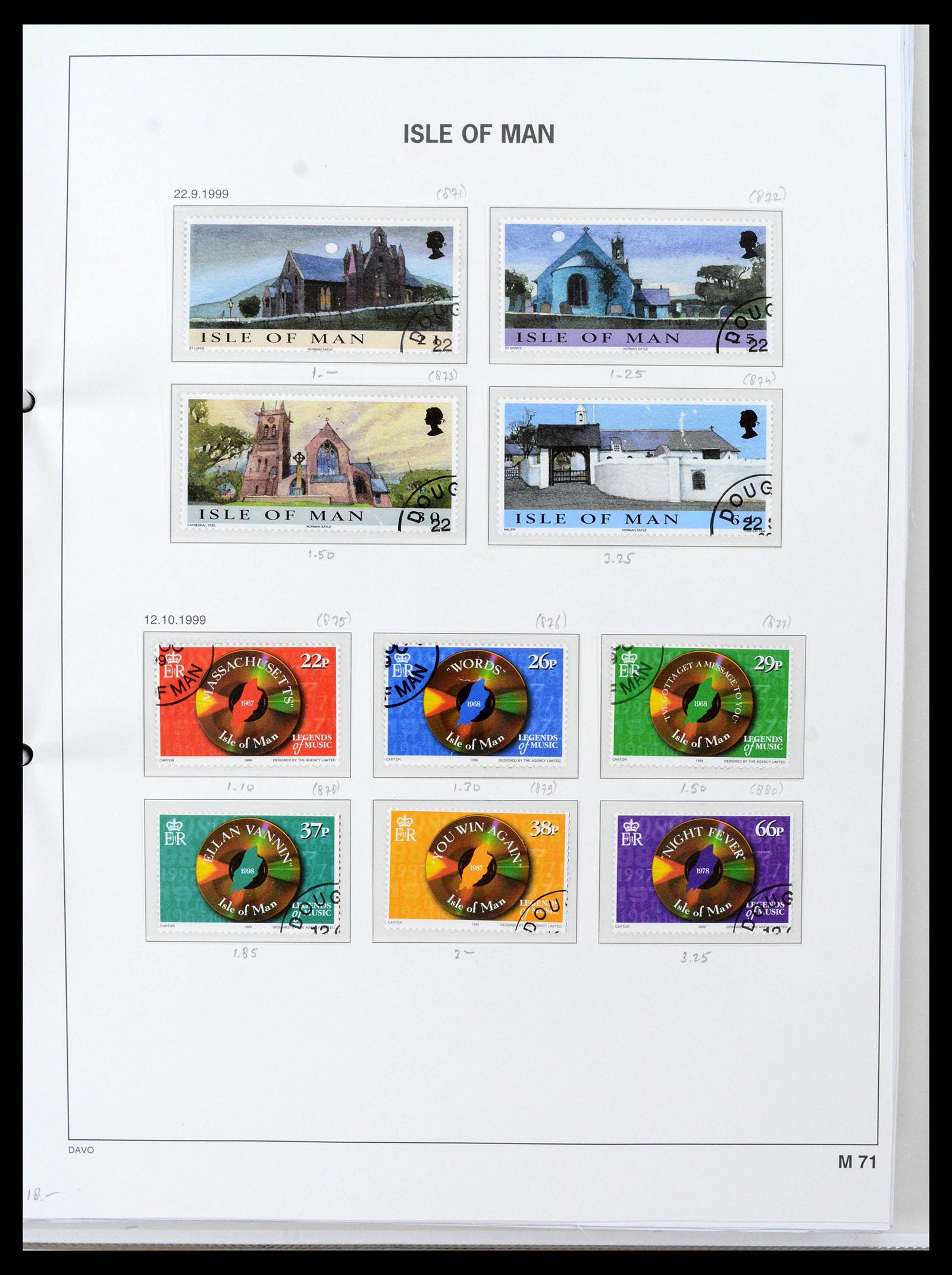 38659 0081 - Postzegelverzameling 38659 Isle of Man 1973-2005.