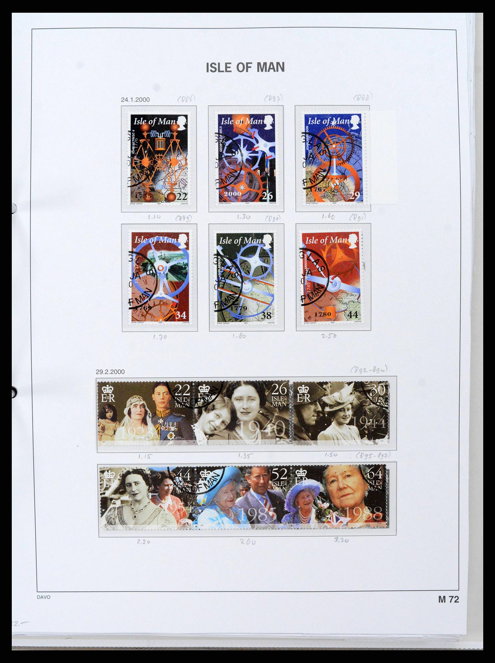 38659 0082 - Postzegelverzameling 38659 Isle of Man 1973-2005.