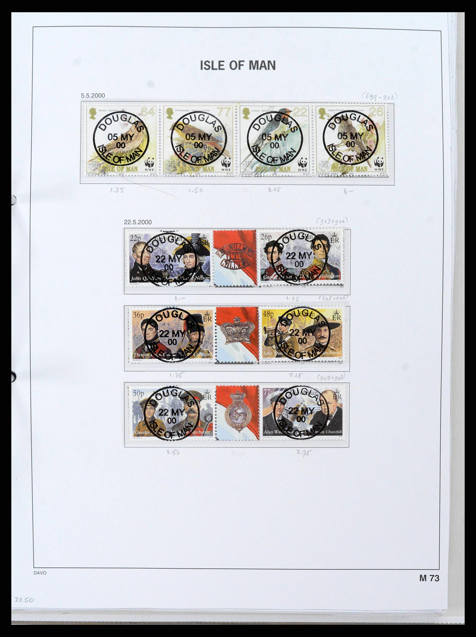38659 0083 - Postzegelverzameling 38659 Isle of Man 1973-2005.