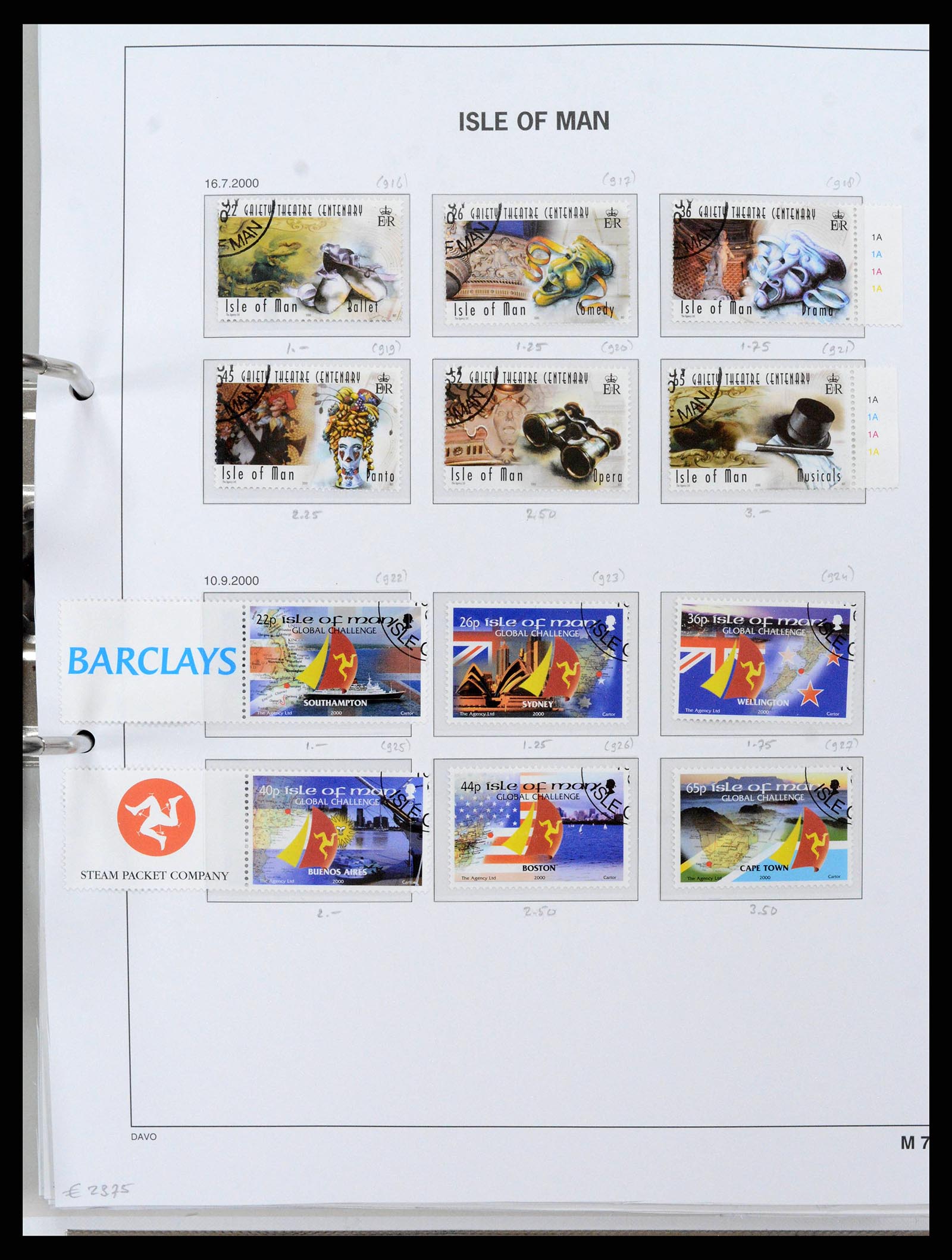 38659 0085 - Postzegelverzameling 38659 Isle of Man 1973-2005.