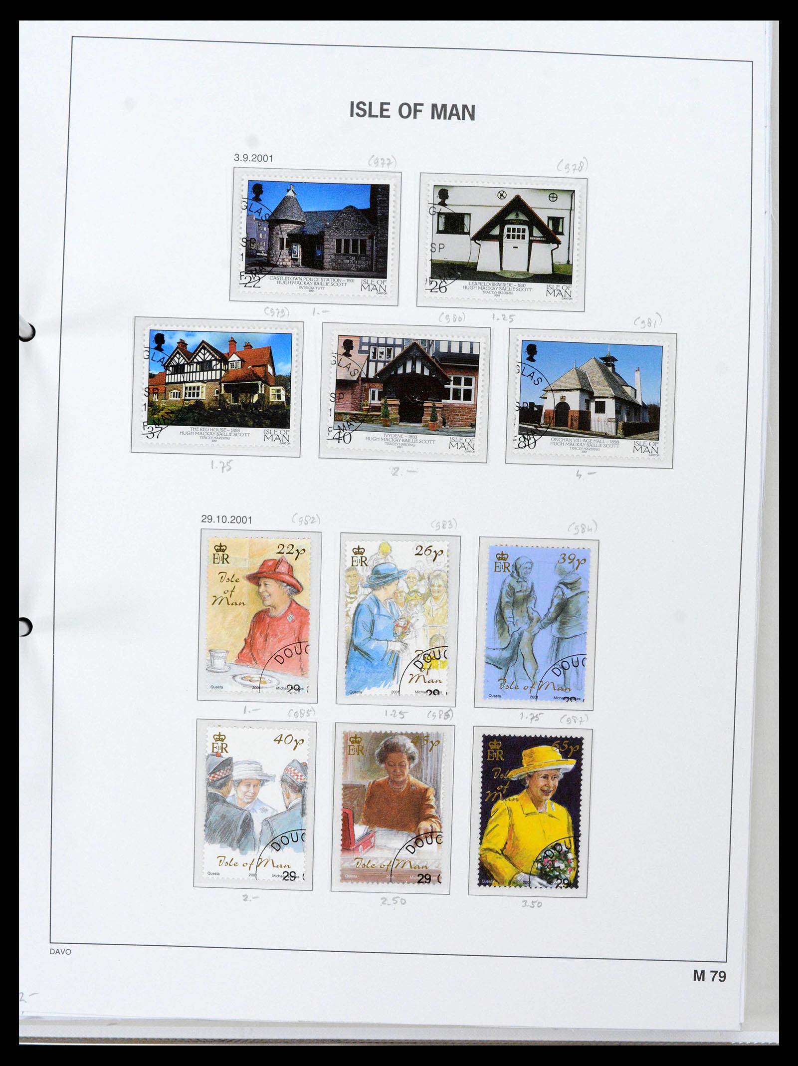 38659 0090 - Postzegelverzameling 38659 Isle of Man 1973-2005.