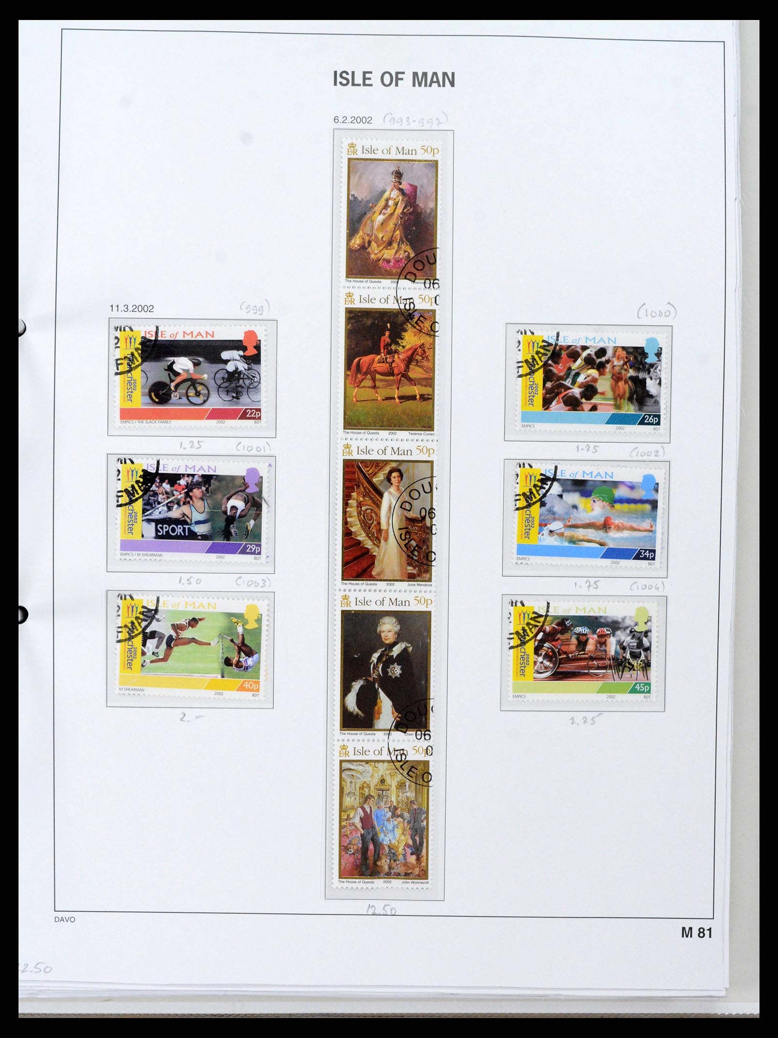 38659 0092 - Postzegelverzameling 38659 Isle of Man 1973-2005.
