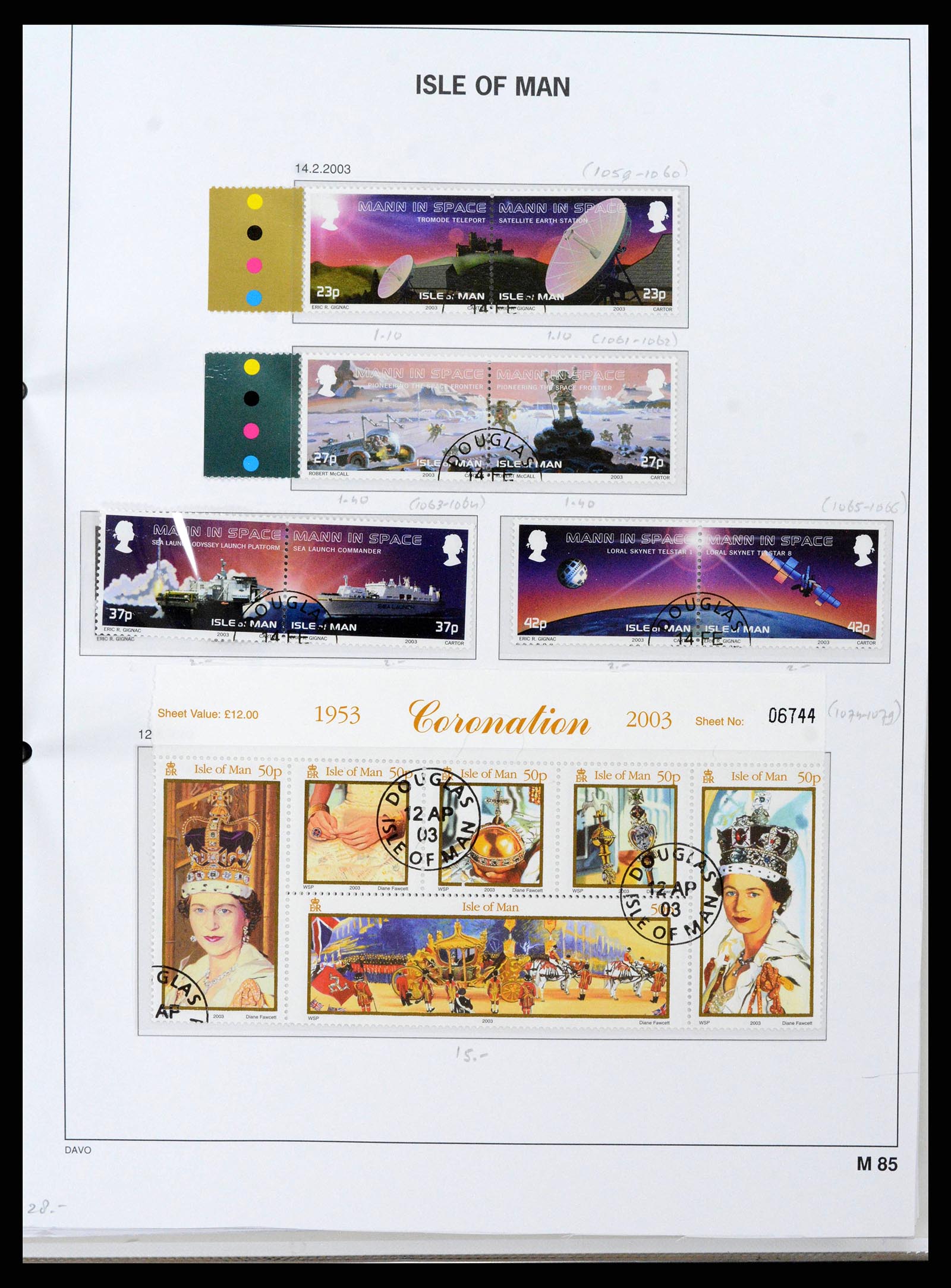 38659 0096 - Postzegelverzameling 38659 Isle of Man 1973-2005.
