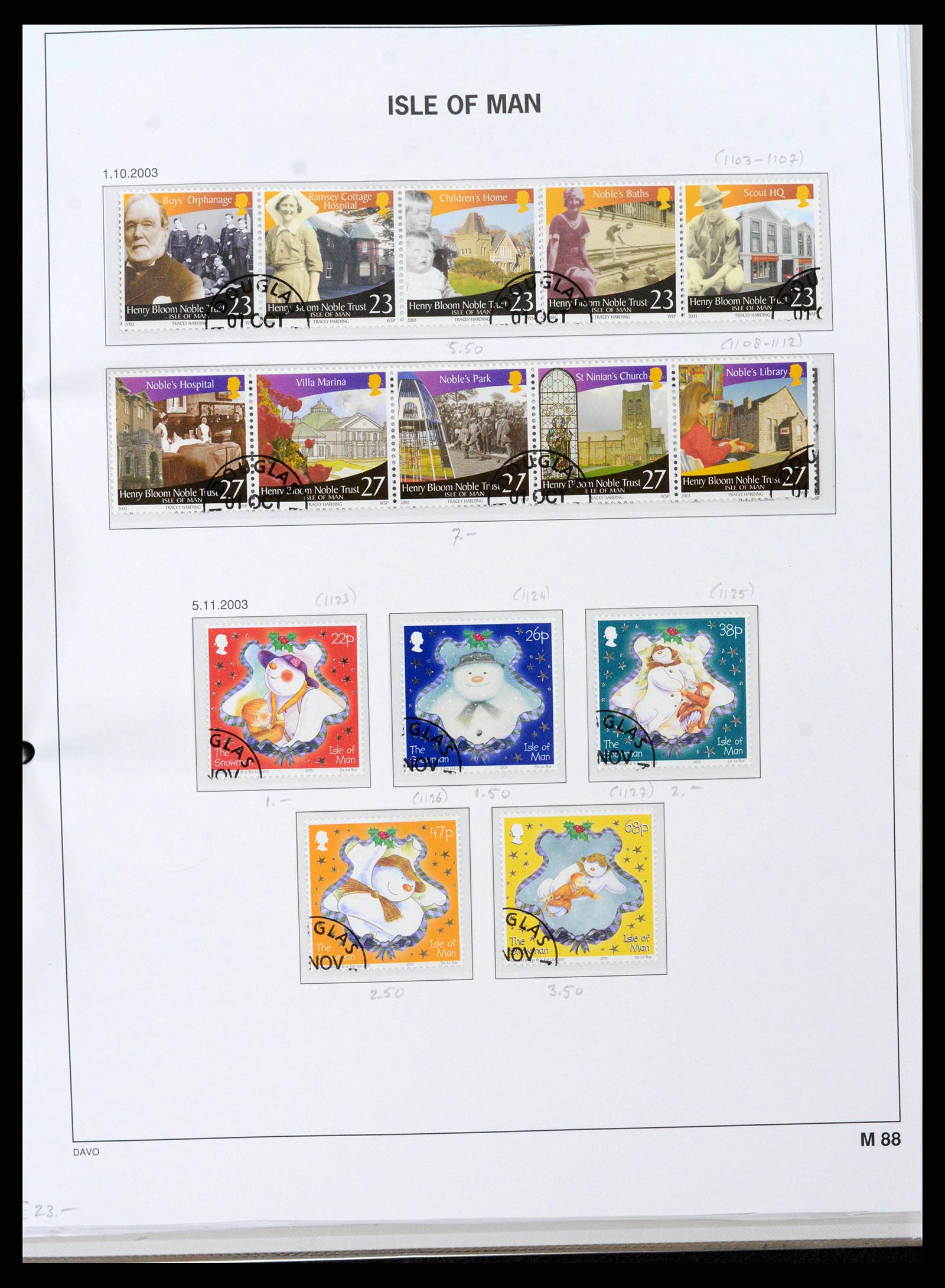 38659 0099 - Postzegelverzameling 38659 Isle of Man 1973-2005.