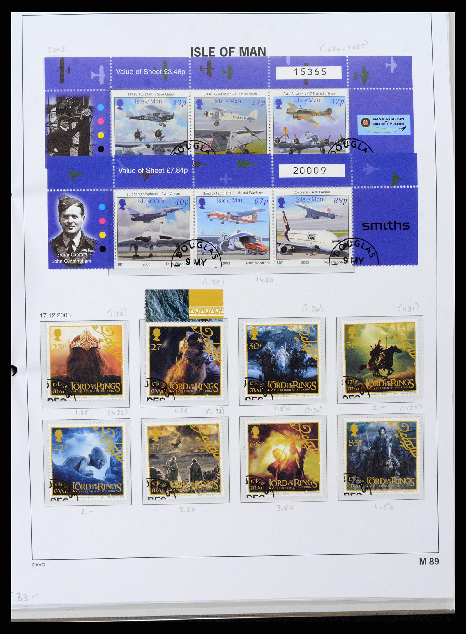 38659 0100 - Postzegelverzameling 38659 Isle of Man 1973-2005.