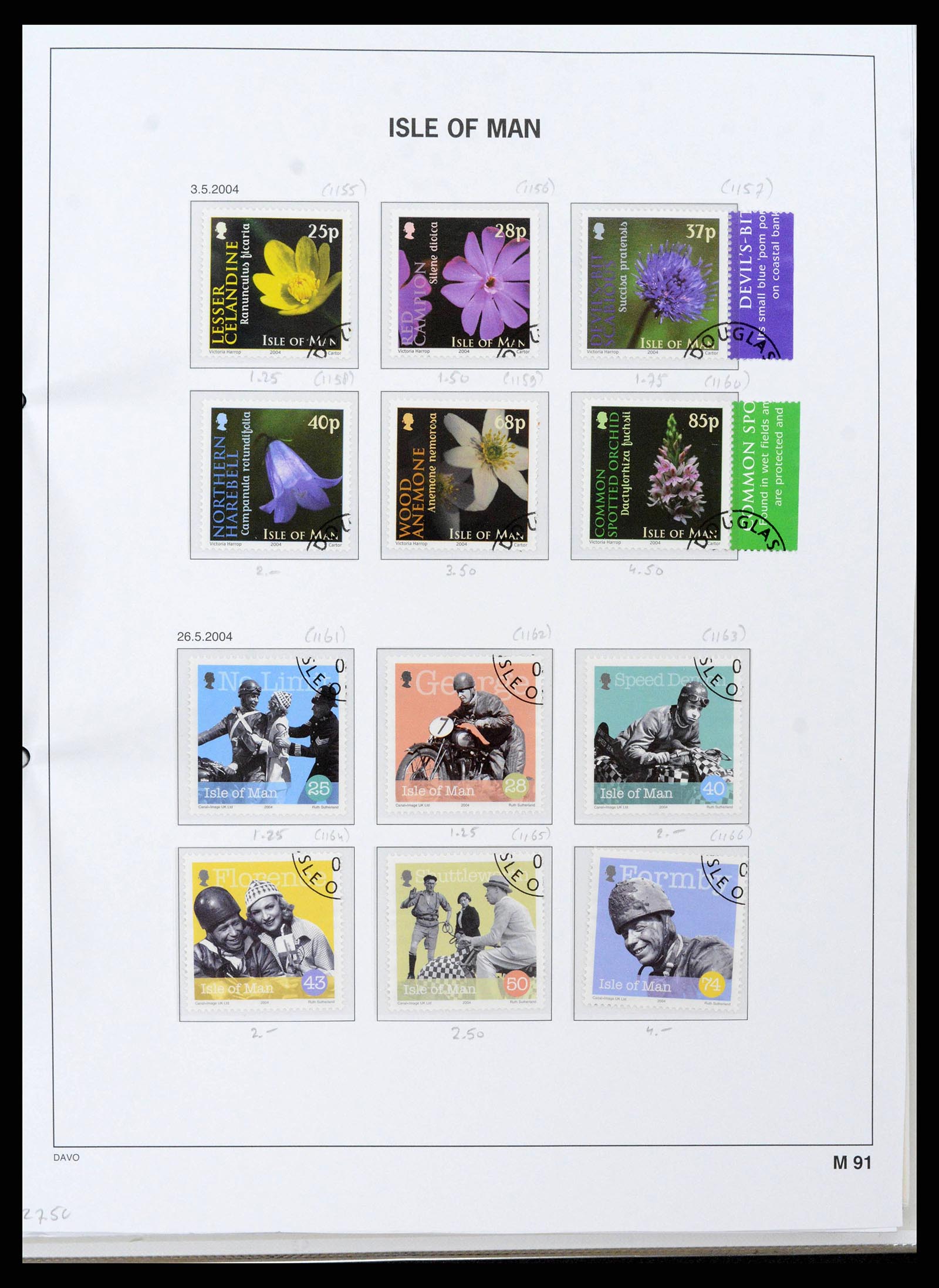 38659 0102 - Postzegelverzameling 38659 Isle of Man 1973-2005.