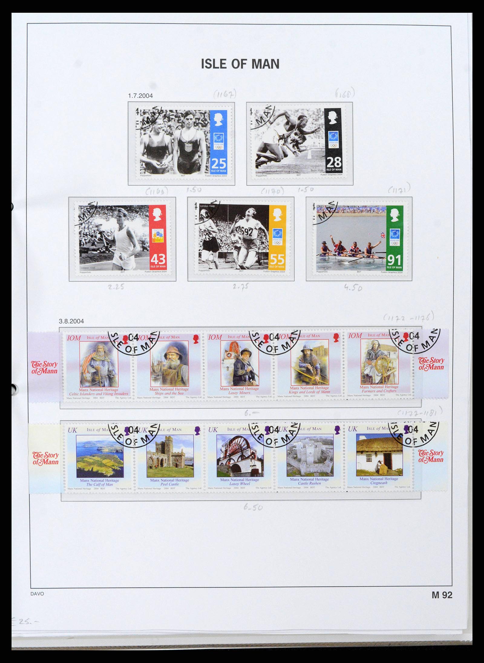 38659 0103 - Postzegelverzameling 38659 Isle of Man 1973-2005.