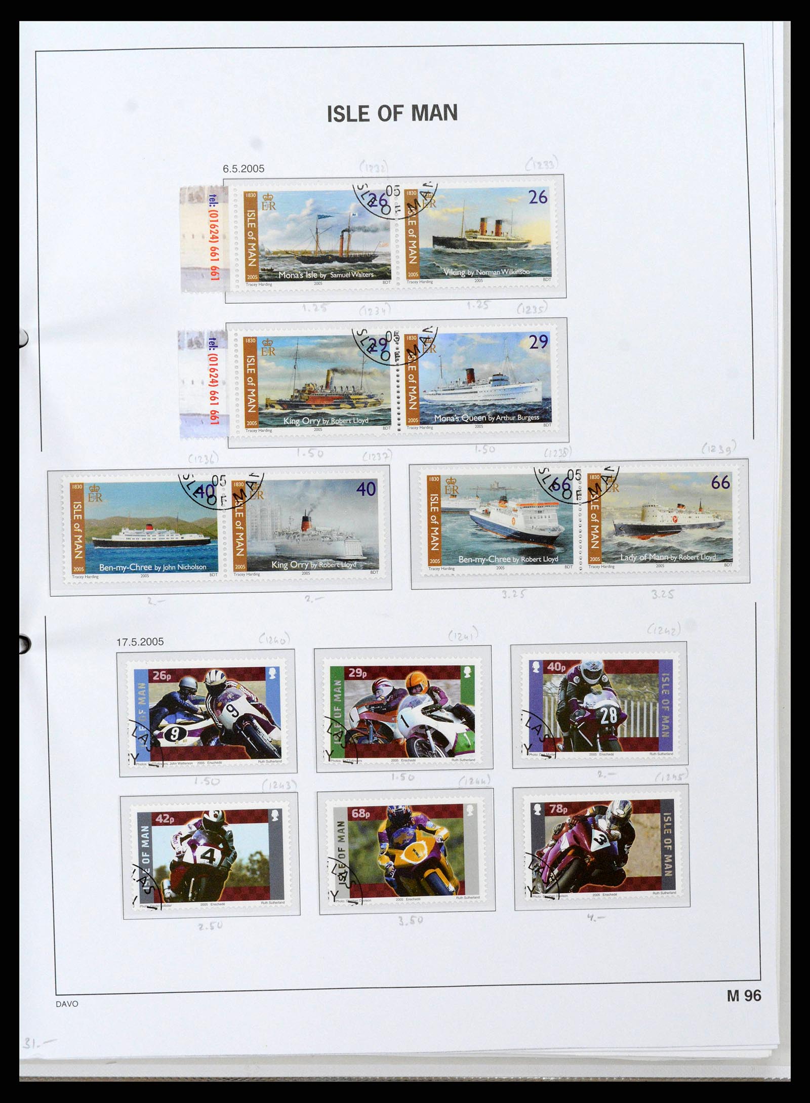 38659 0107 - Postzegelverzameling 38659 Isle of Man 1973-2005.