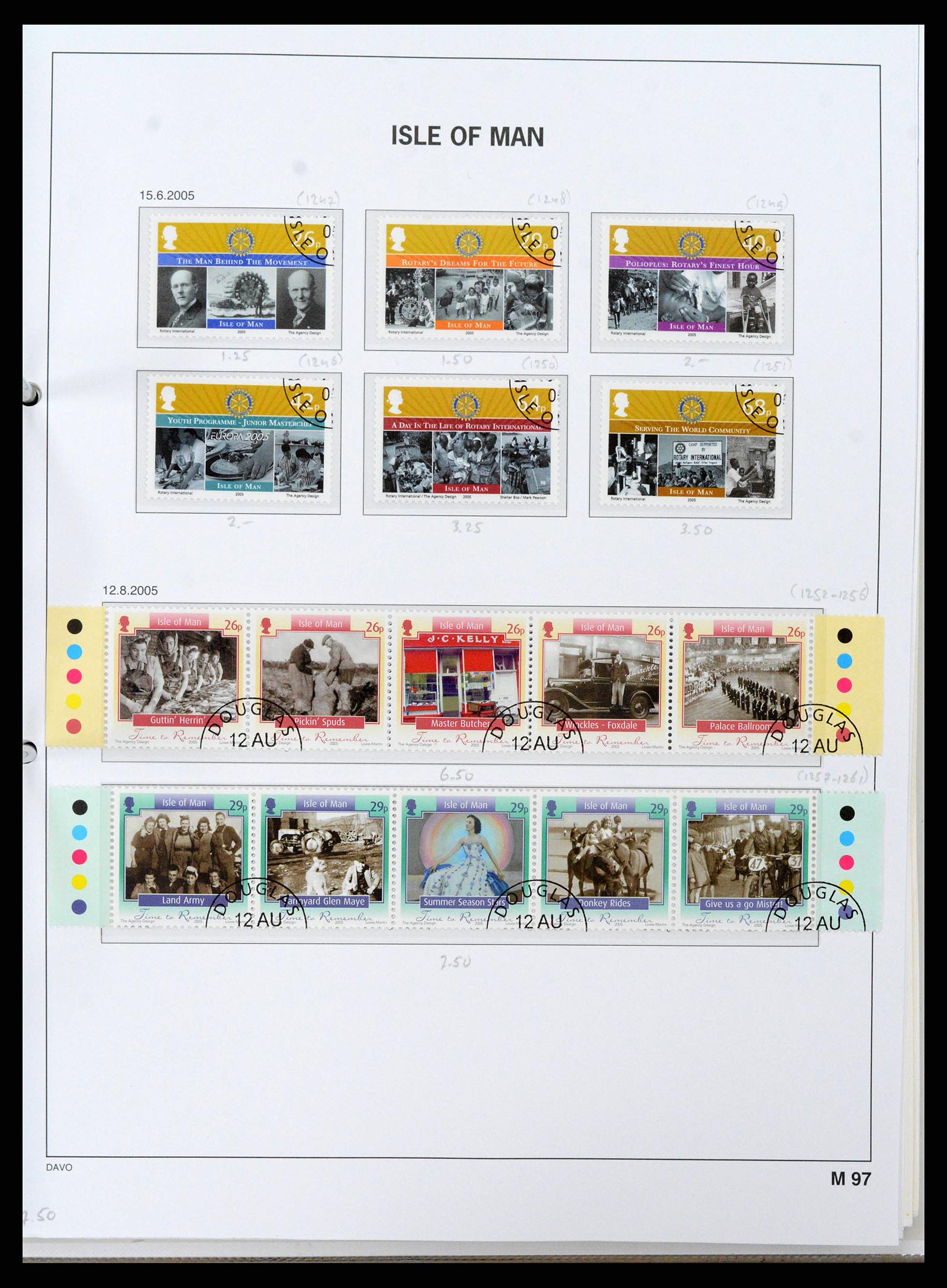 38659 0108 - Postzegelverzameling 38659 Isle of Man 1973-2005.