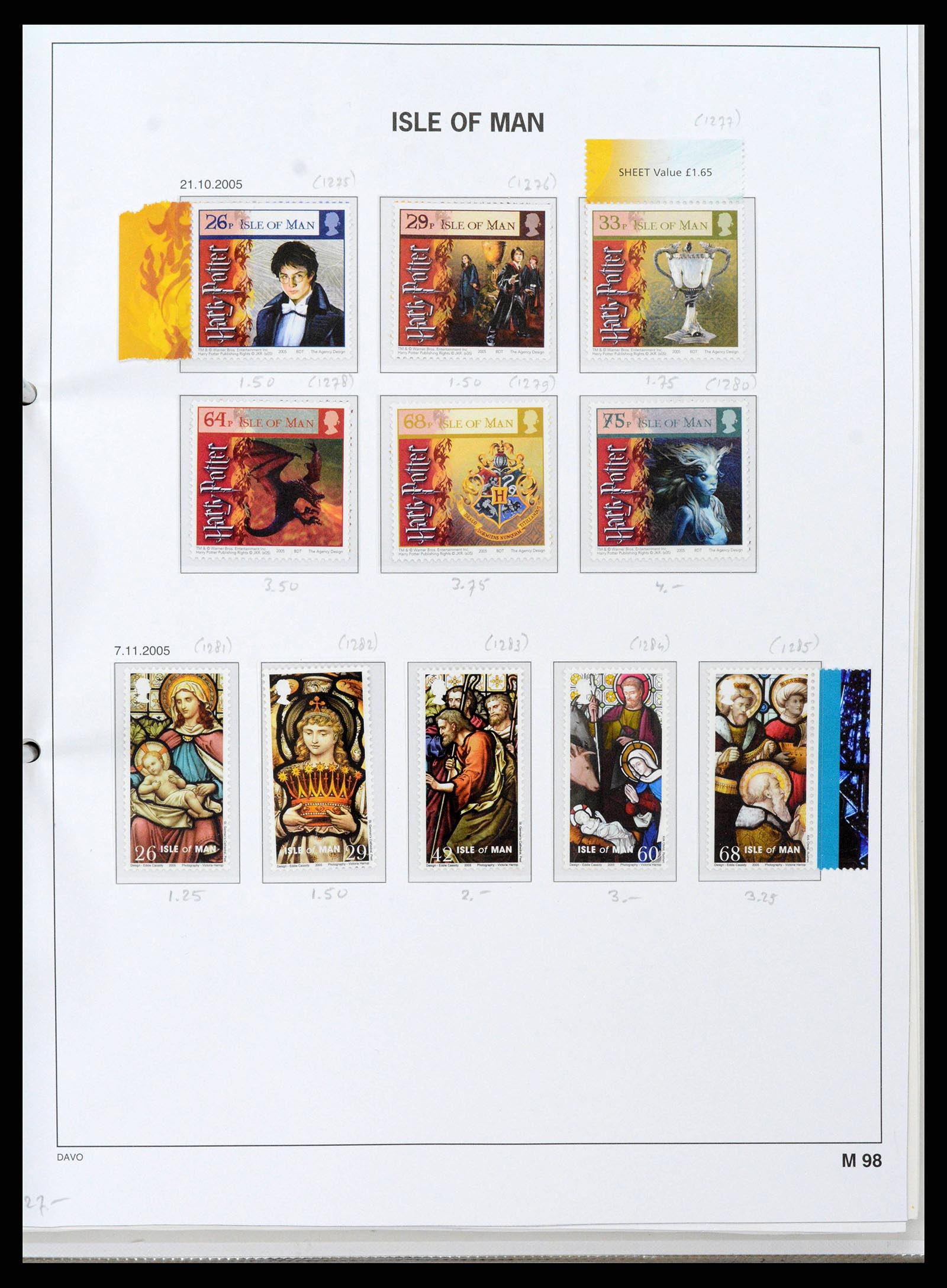 38659 0109 - Postzegelverzameling 38659 Isle of Man 1973-2005.