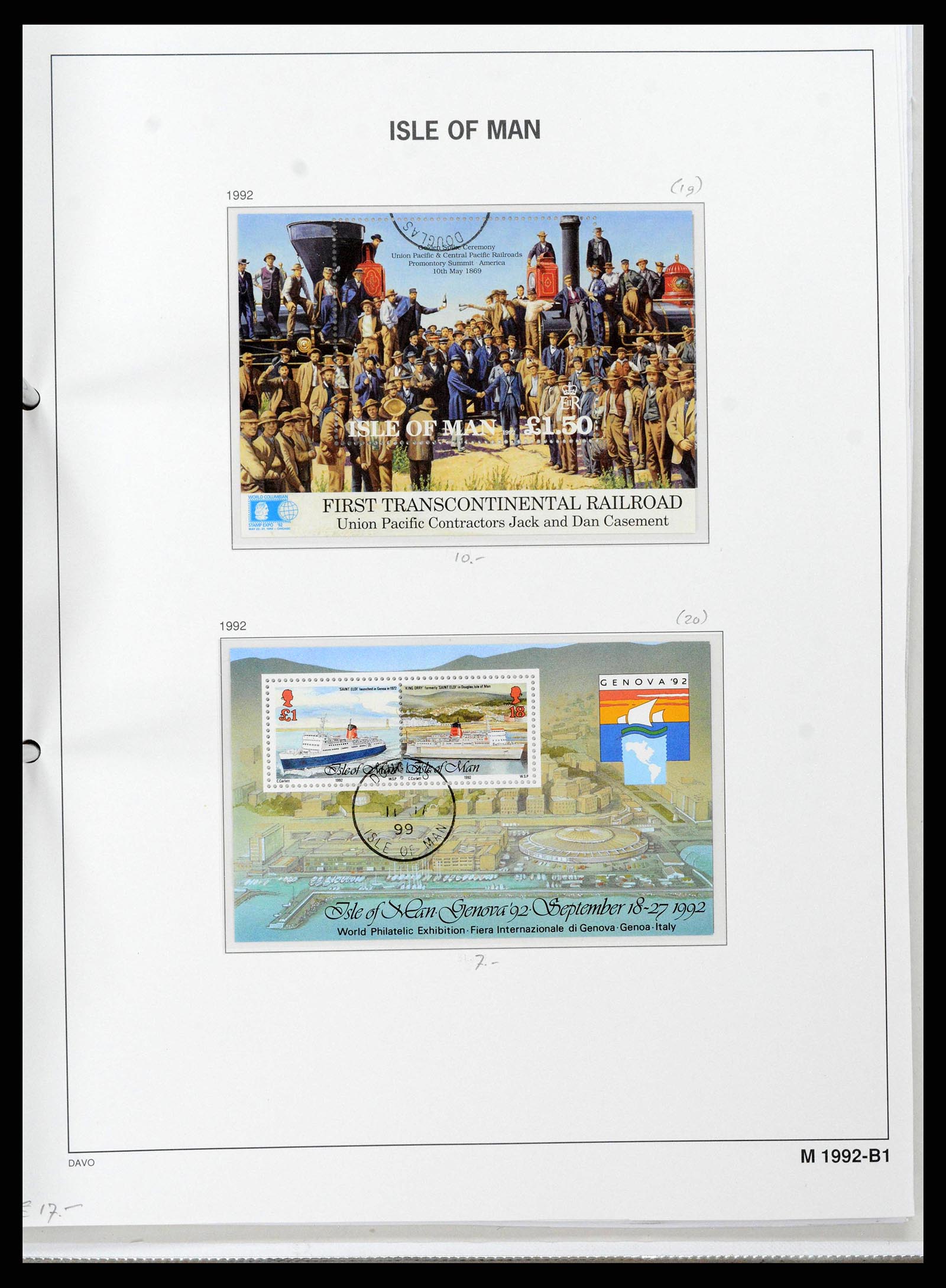 38659 0124 - Postzegelverzameling 38659 Isle of Man 1973-2005.