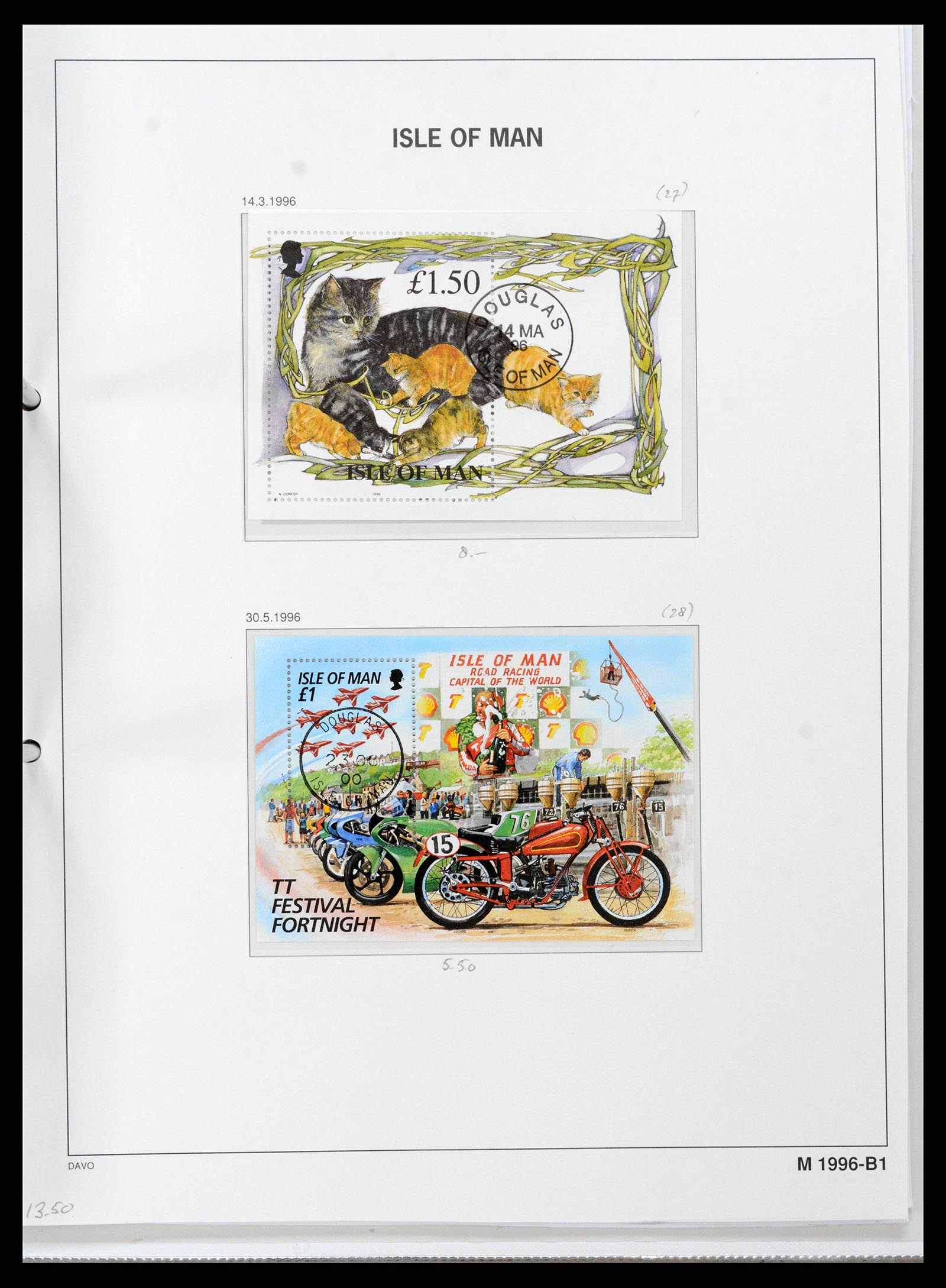 38659 0129 - Postzegelverzameling 38659 Isle of Man 1973-2005.