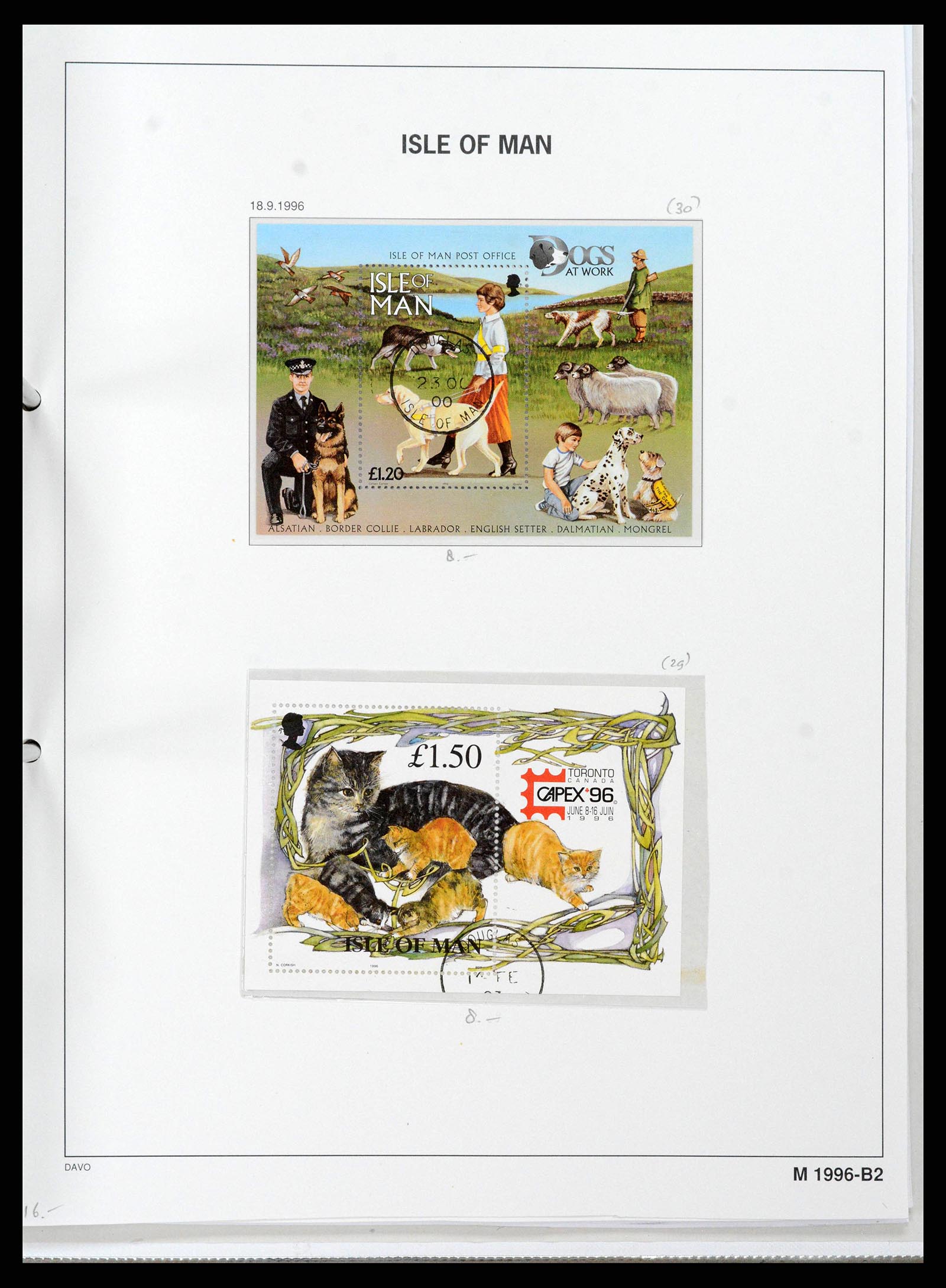 38659 0130 - Postzegelverzameling 38659 Isle of Man 1973-2005.